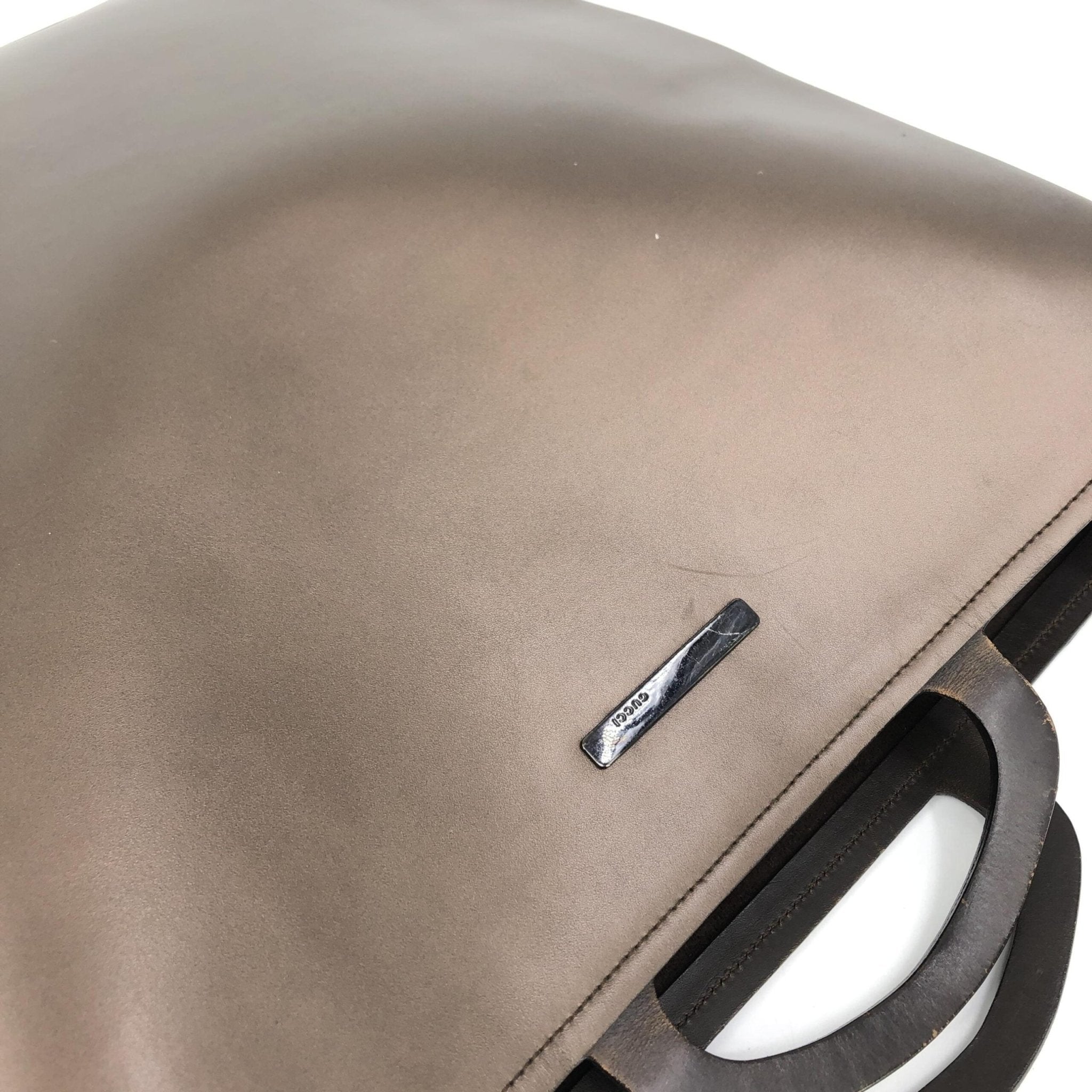 Gucci Brown Leather Handbag - RIMODA