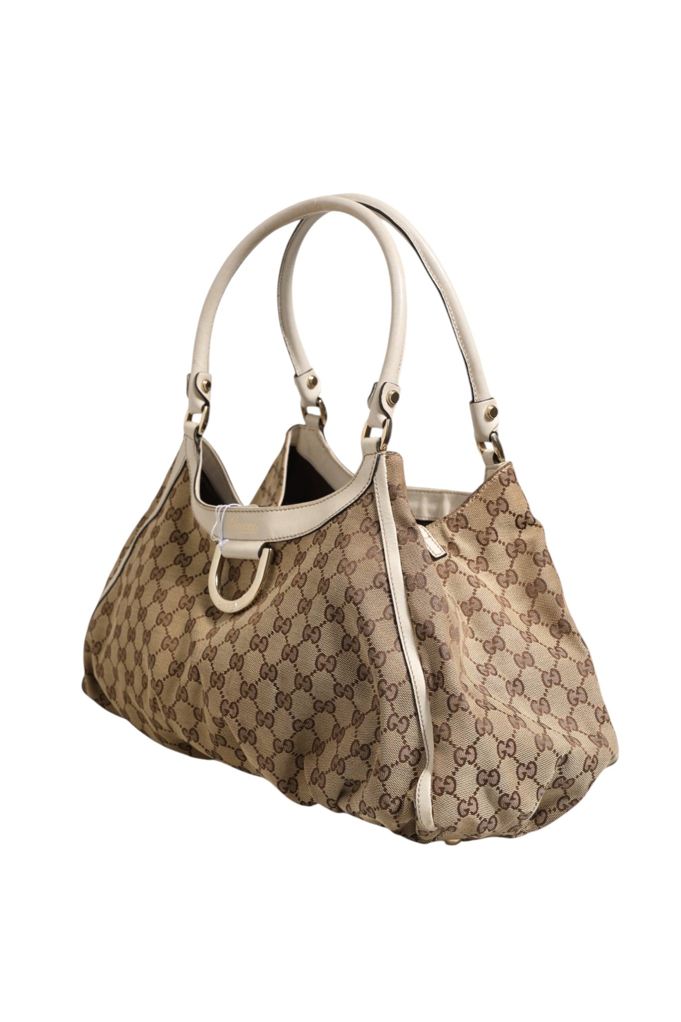 Gucci Canvas Abbey D Ring Shoulder Bag - RIMODA