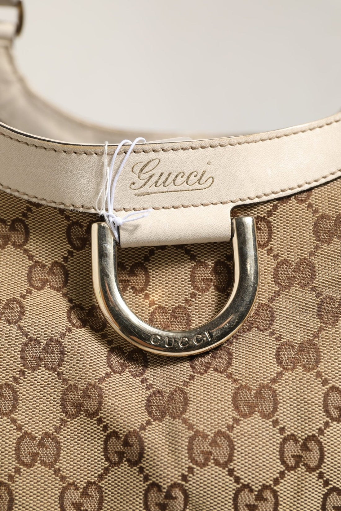 Gucci Canvas Abbey D Ring Shoulder Bag - RIMODA
