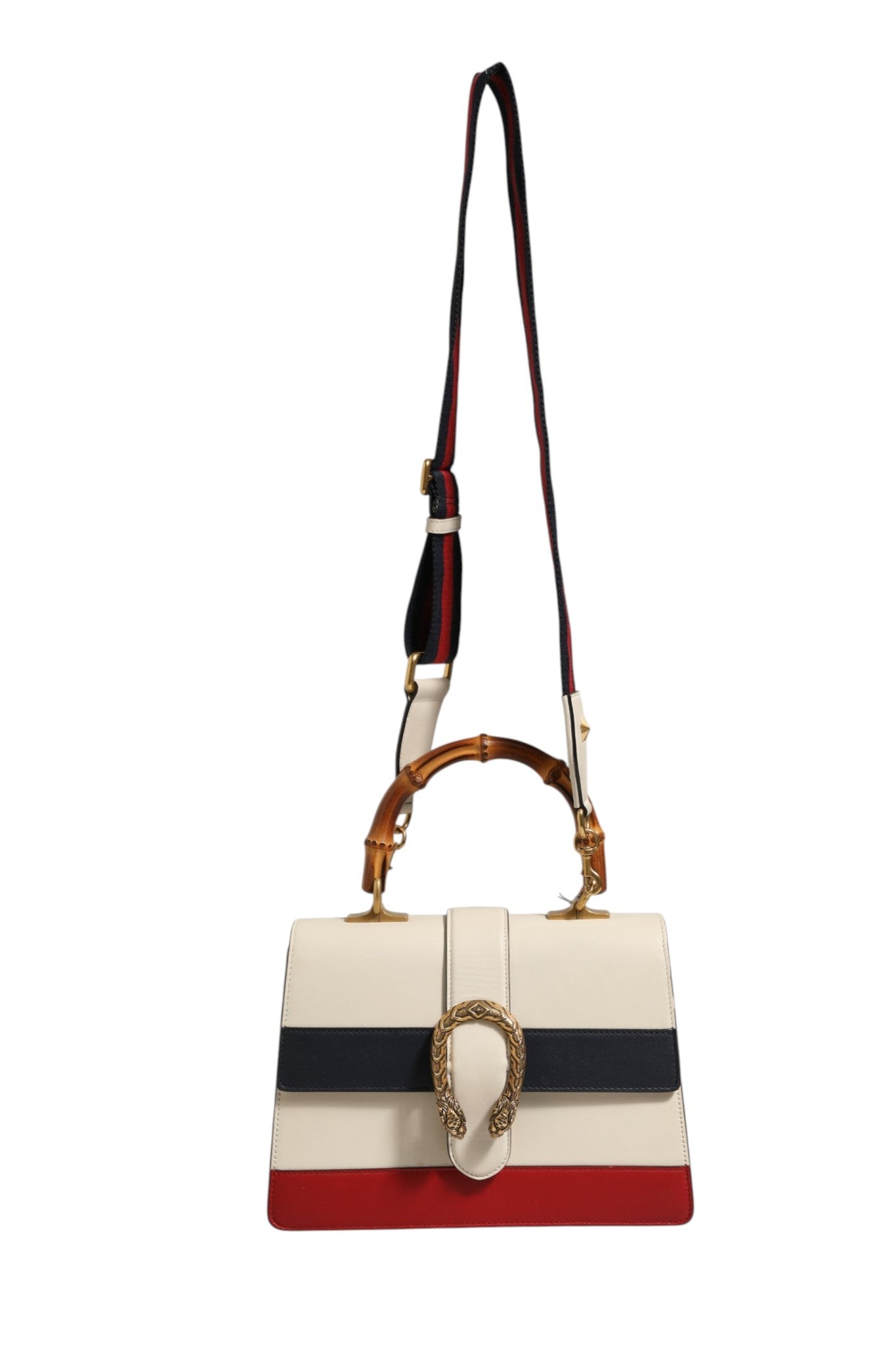 Gucci Dionysus Bamboo Top Handle Bag Colorblock Leather - RIMODA