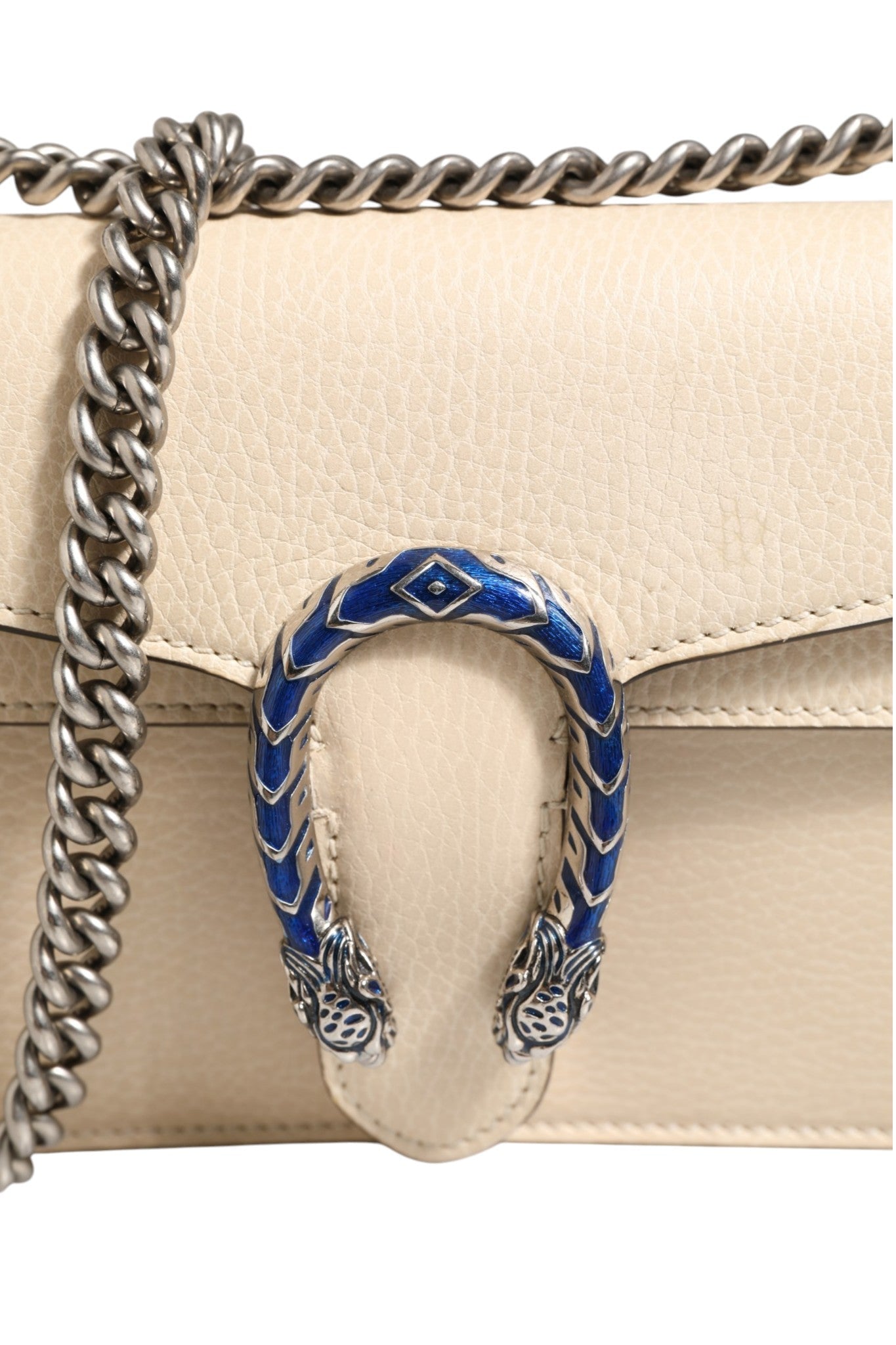 Gucci Dionysus White Leather Handbag - RIMODA