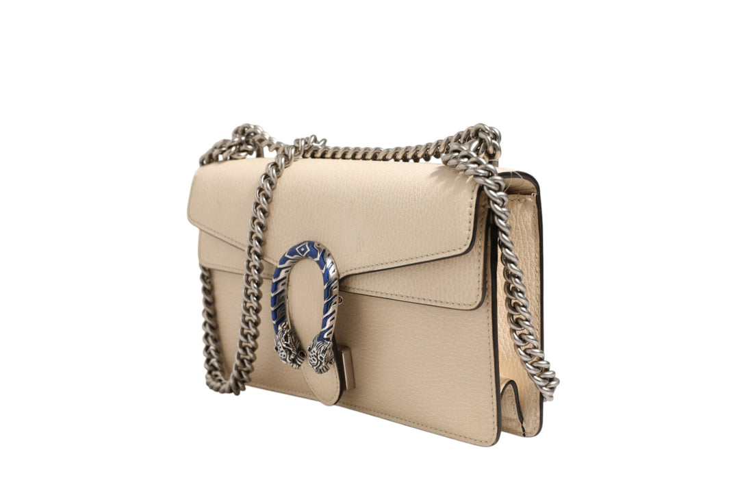 Gucci Dionysus White Leather Handbag - RIMODA