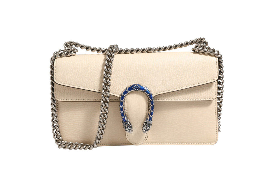 Gucci Dionysus White Leather Handbag - RIMODA