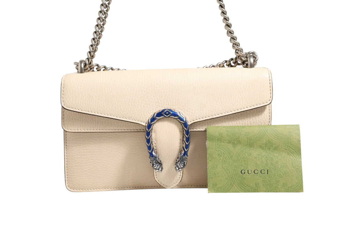 Gucci Dionysus White Leather Handbag - RIMODA