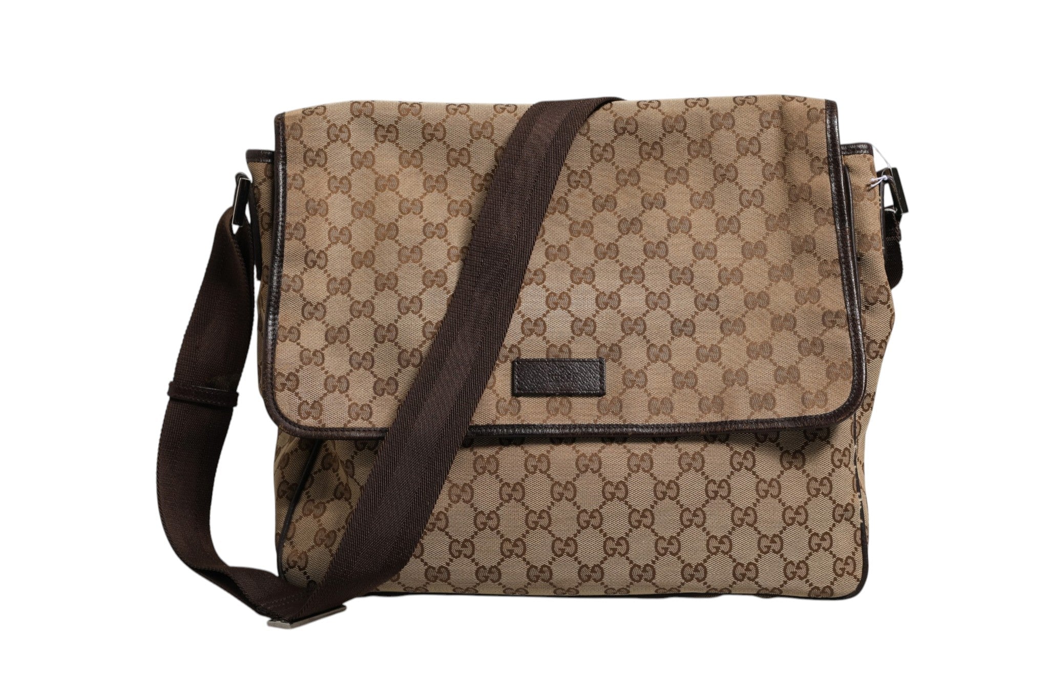 Gucci GG Canvas Flap Messenger Bag - RIMODA