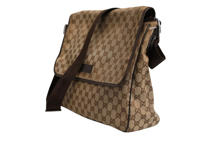 Gucci GG Canvas Flap Messenger Bag - RIMODA