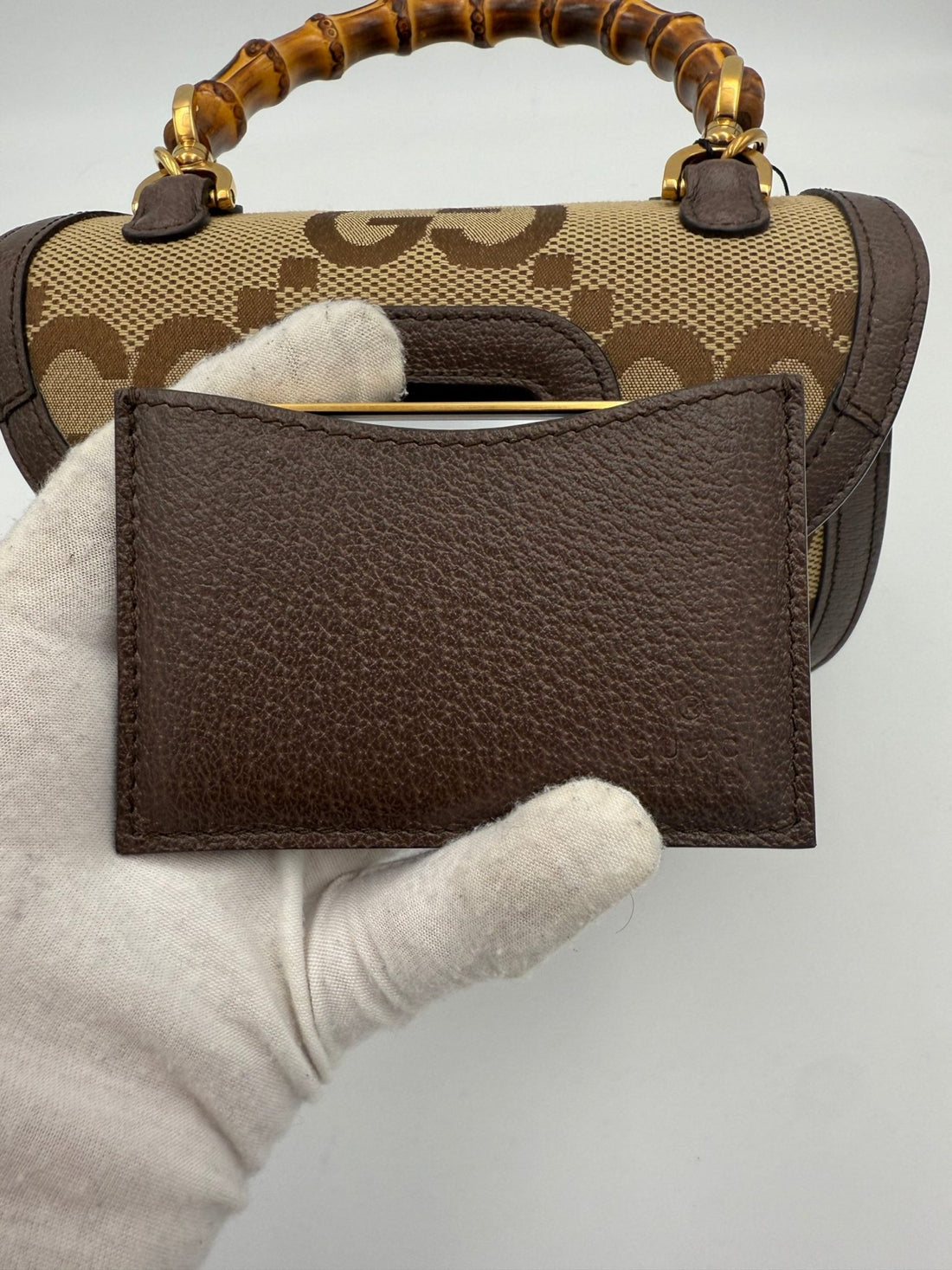 Gucci GUCCI BAMBOO 1947 GG Canvas Handbag - RIMODA