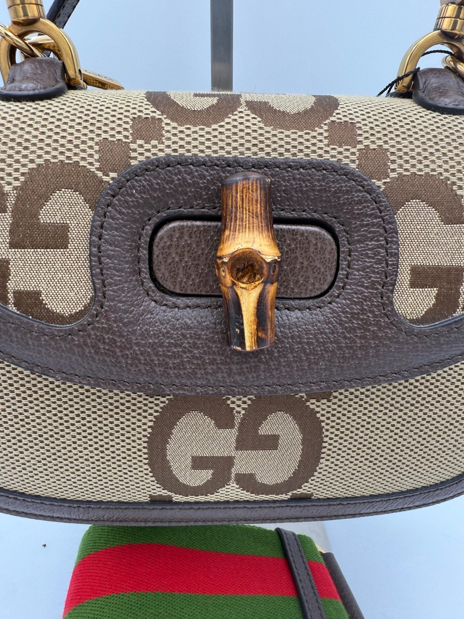 Gucci GUCCI BAMBOO 1947 GG Canvas Handbag - RIMODA