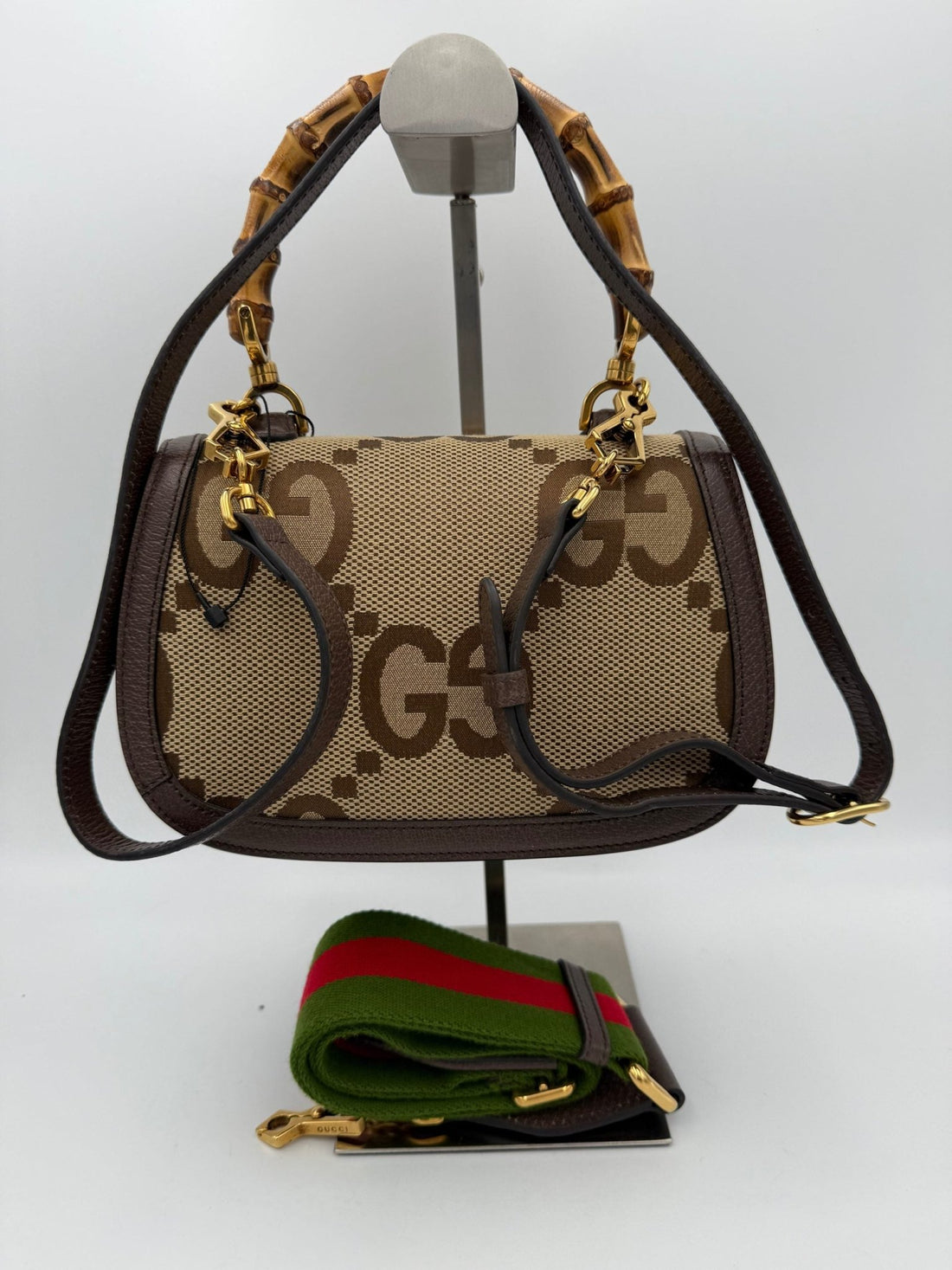 Gucci GUCCI BAMBOO 1947 GG Canvas Handbag - RIMODA