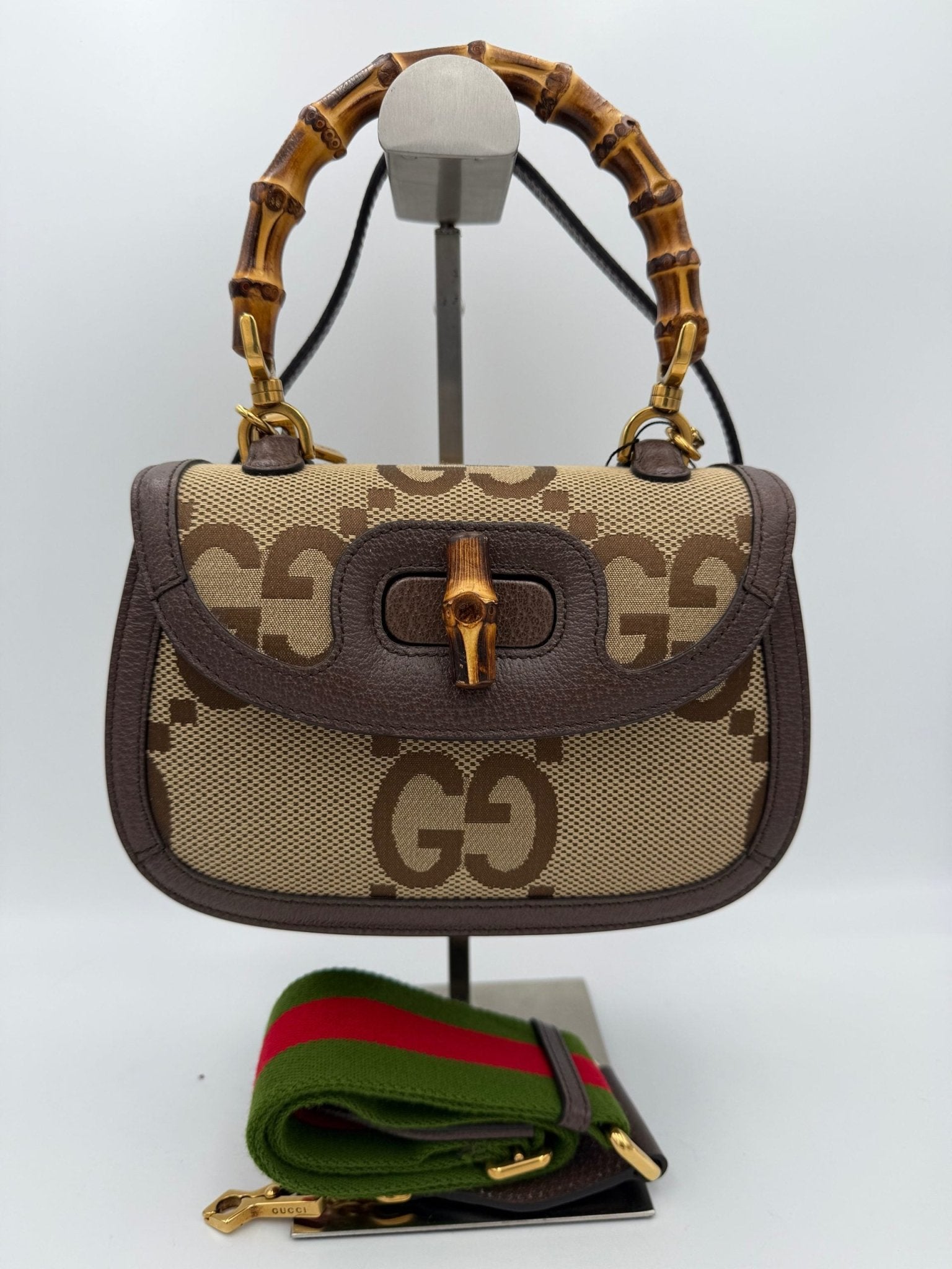 Gucci GUCCI BAMBOO 1947 GG Canvas Handbag - RIMODA