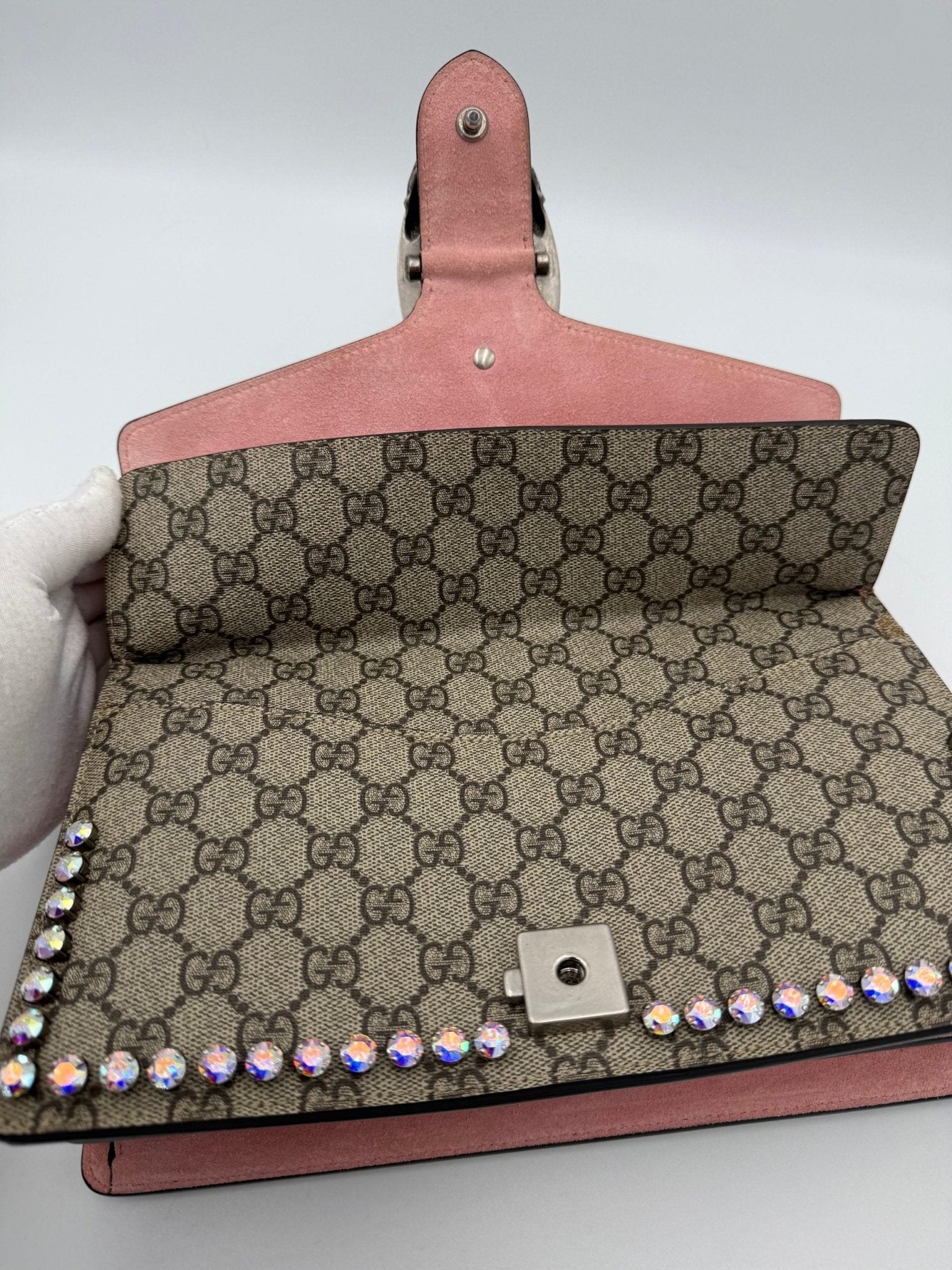 Gucci GUCCI DIONYSUS GG Supreme with Diamonds Handbag - RIMODA