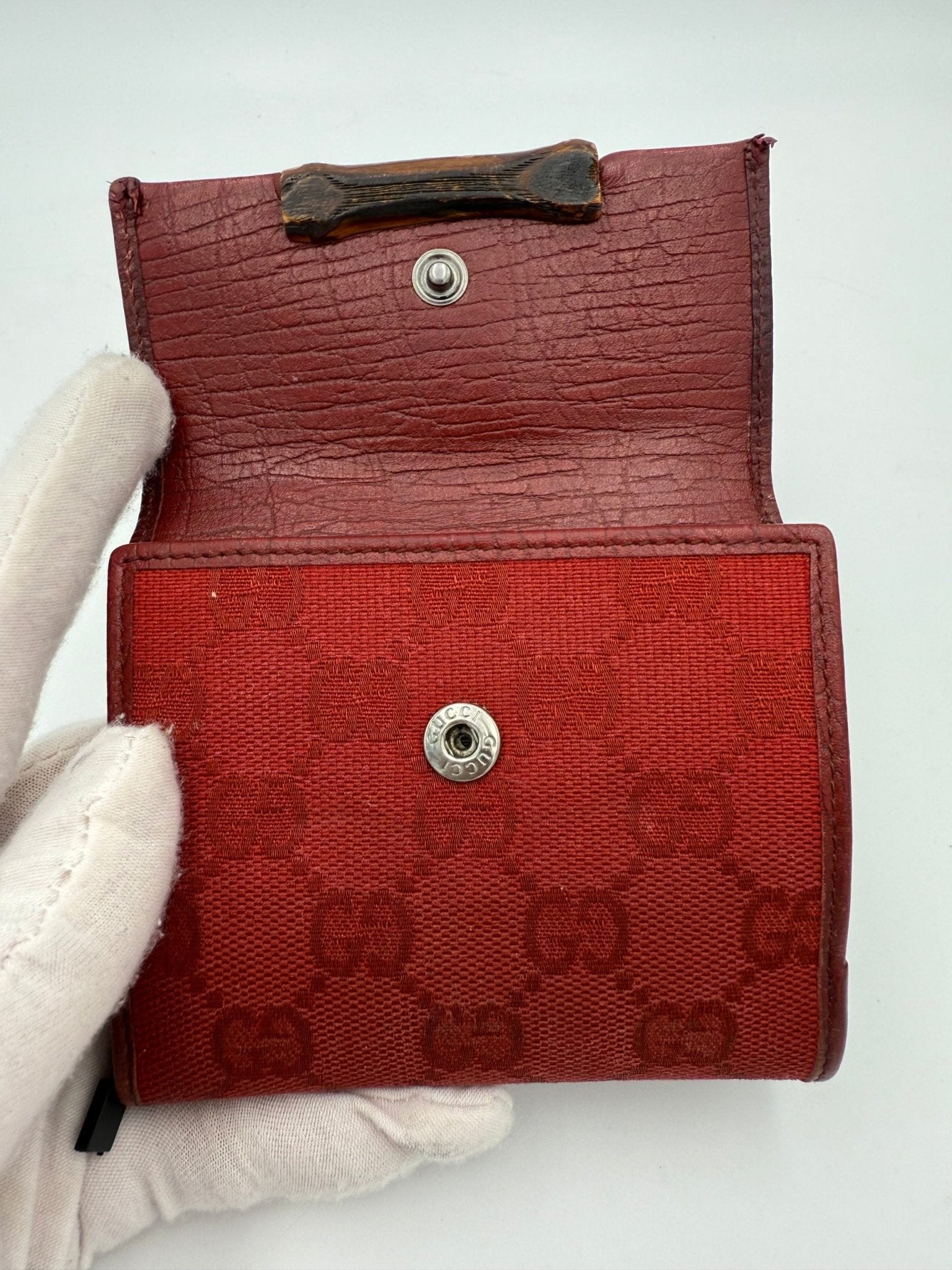 Gucci GUCCI GG Canvas Compact Wallet - RIMODA