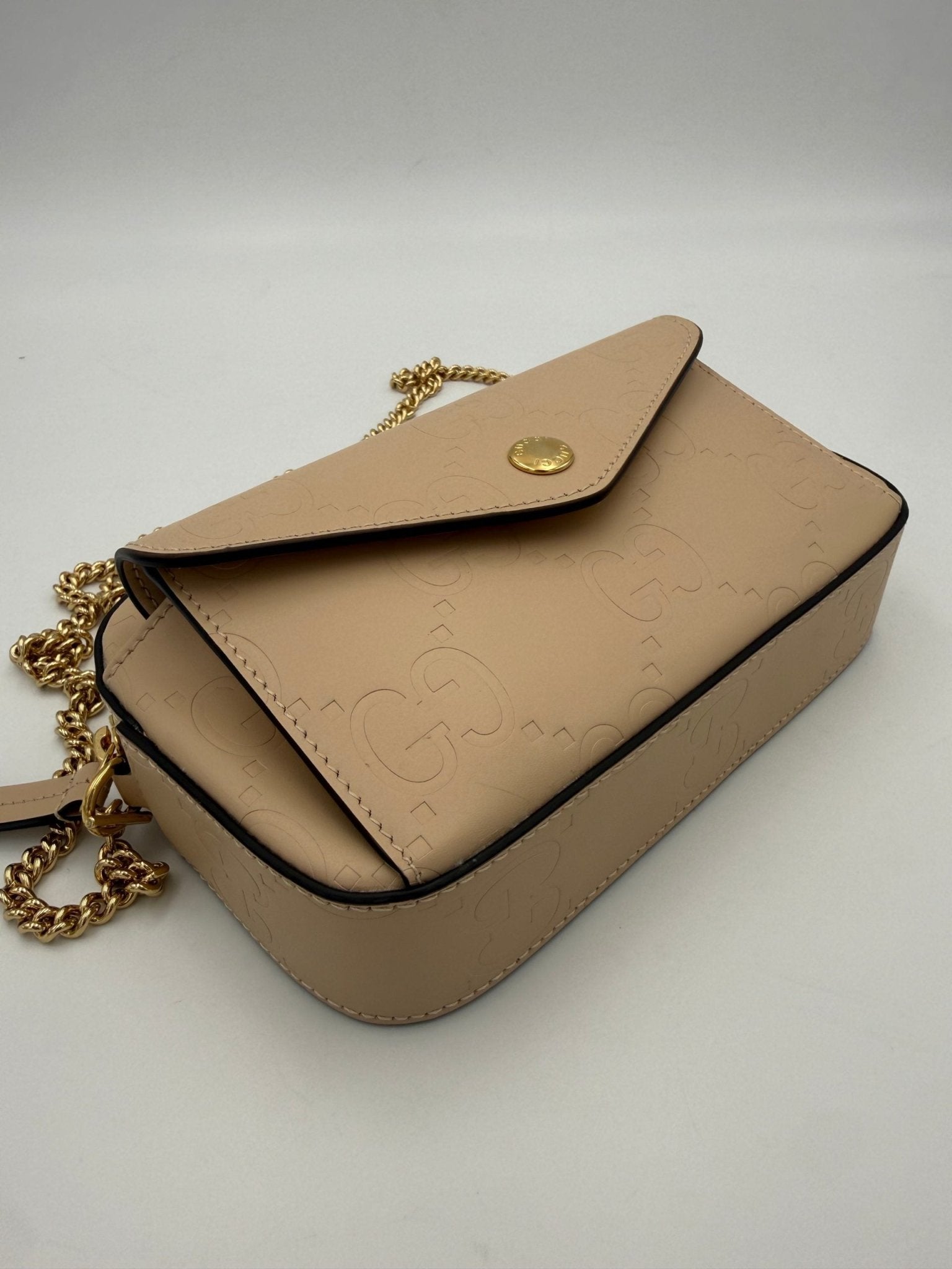 Gucci GUCCI GG Jumbo Beige with Front Pocket Shoulder Bag - RIMODA