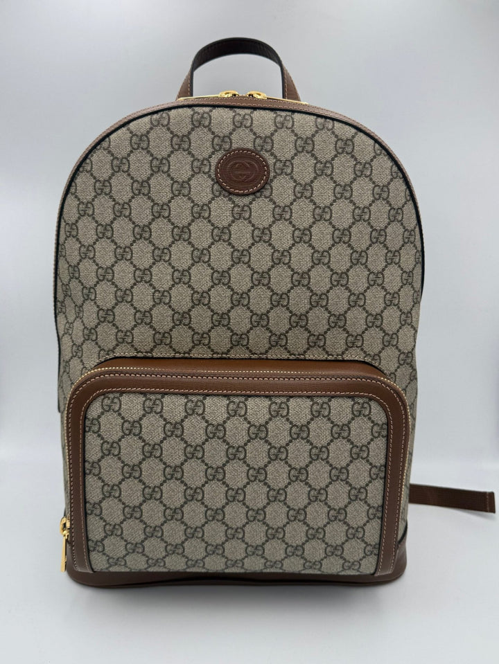 Gucci GUCCI GG Supreme and Leather Backpack - RIMODA