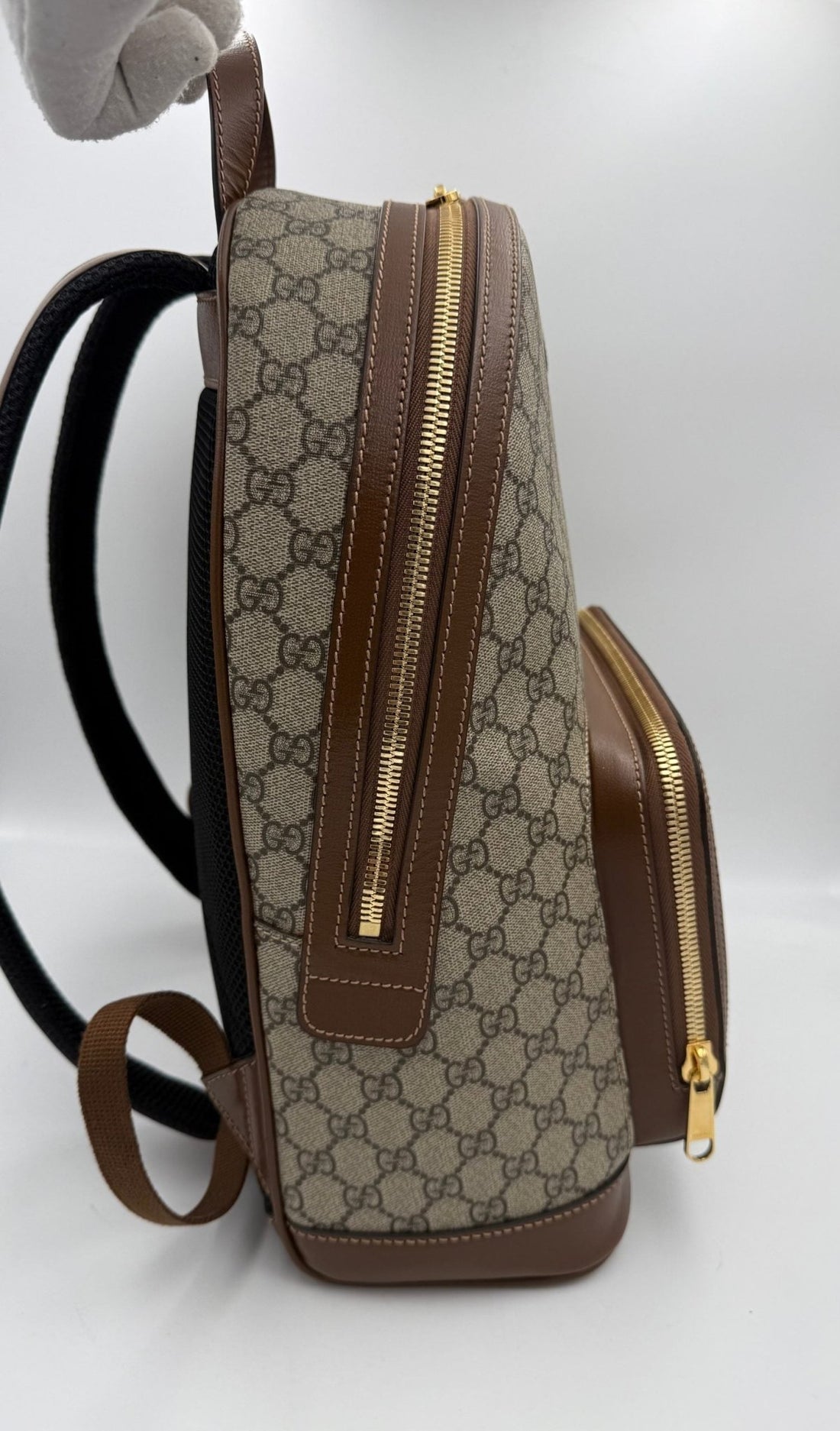 Gucci GUCCI GG Supreme and Leather Backpack - RIMODA