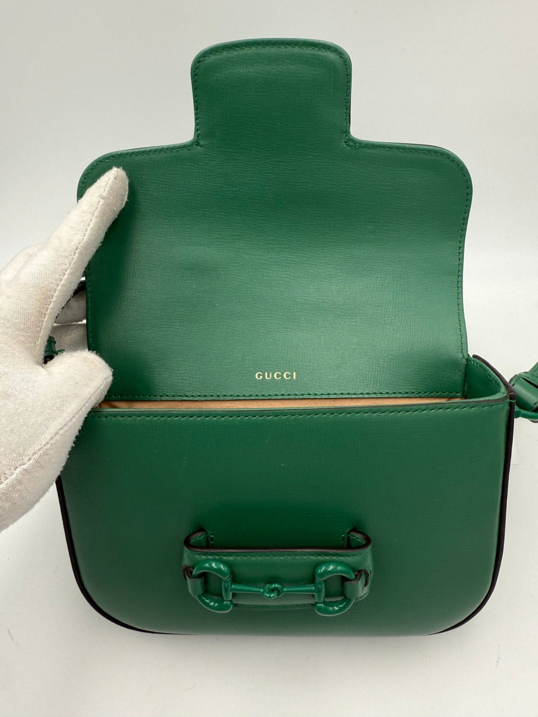 Gucci GUCCI HORSEBIT 1955 Emerald Handbag - RIMODA