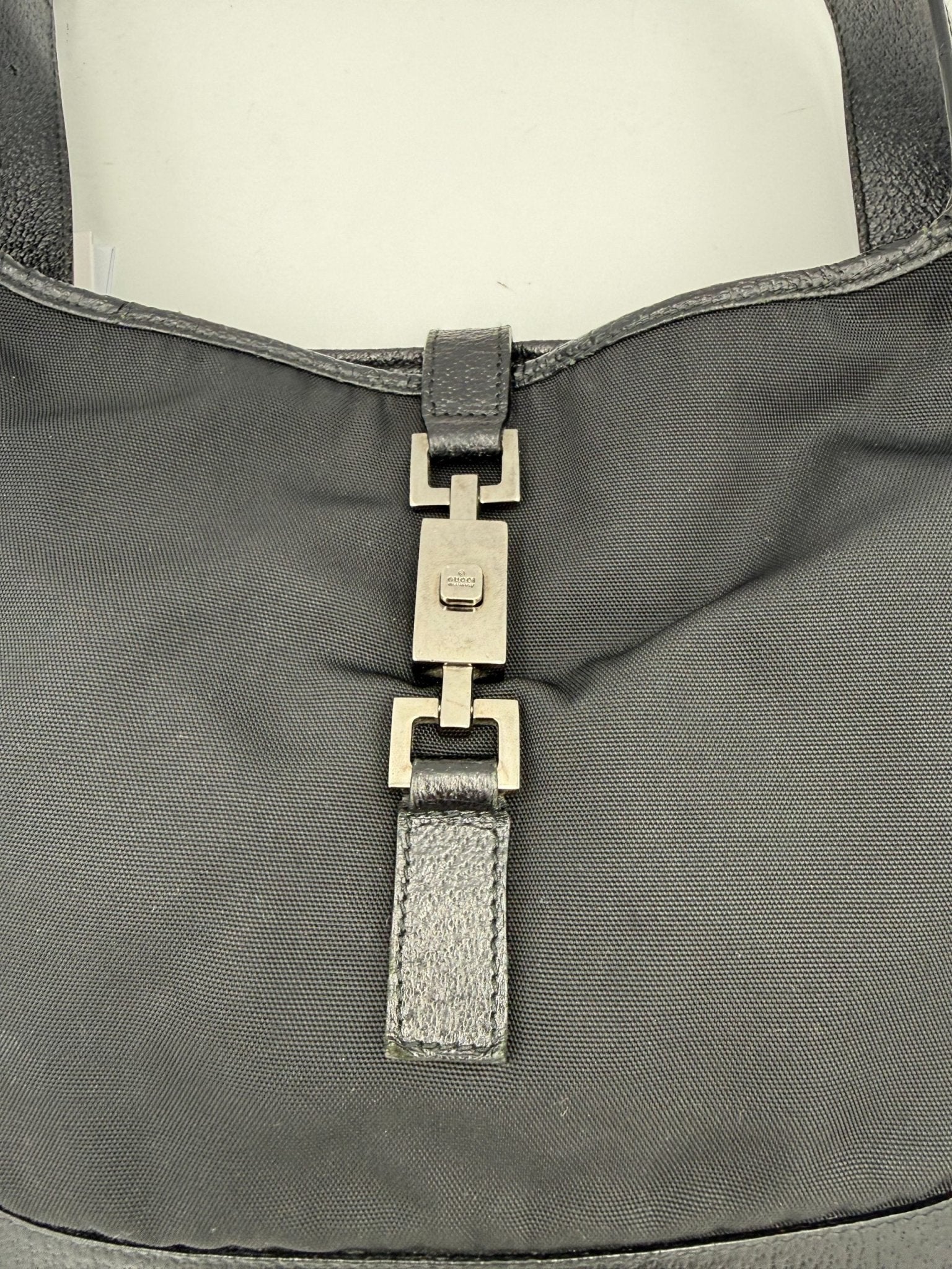 Gucci GUCCI JACKIE Leather and Canvas Handbag - RIMODA