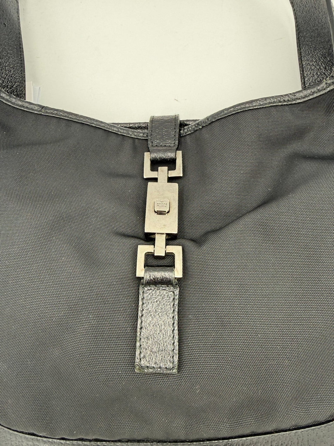 Gucci GUCCI JACKIE Leather and Canvas Handbag - RIMODA