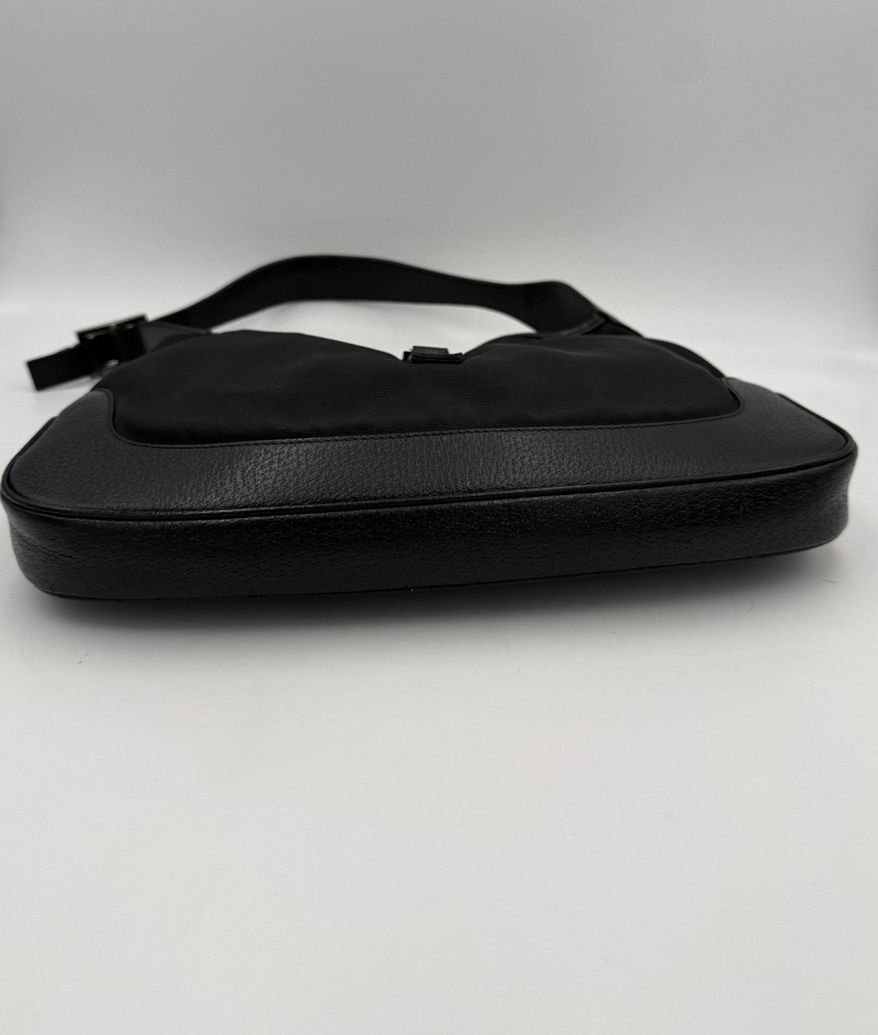 Gucci GUCCI JACKIE Leather and Canvas Handbag - RIMODA