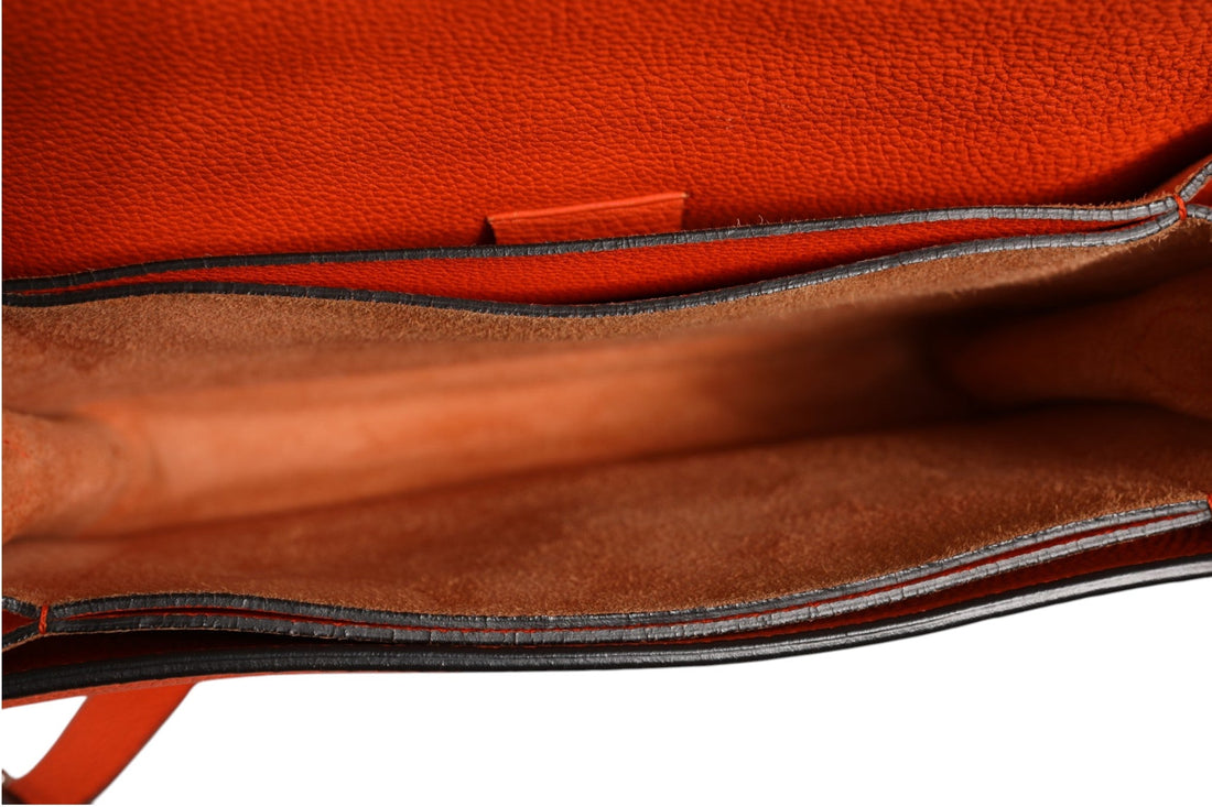 Gucci Jackie Soft Flap Shoulder Bag Leather Orange - RIMODA