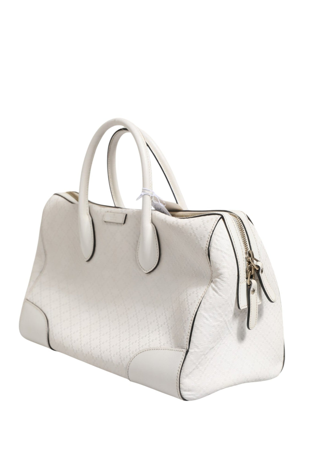 Gucci Medium Diamante Leather Boston Bag - RIMODA