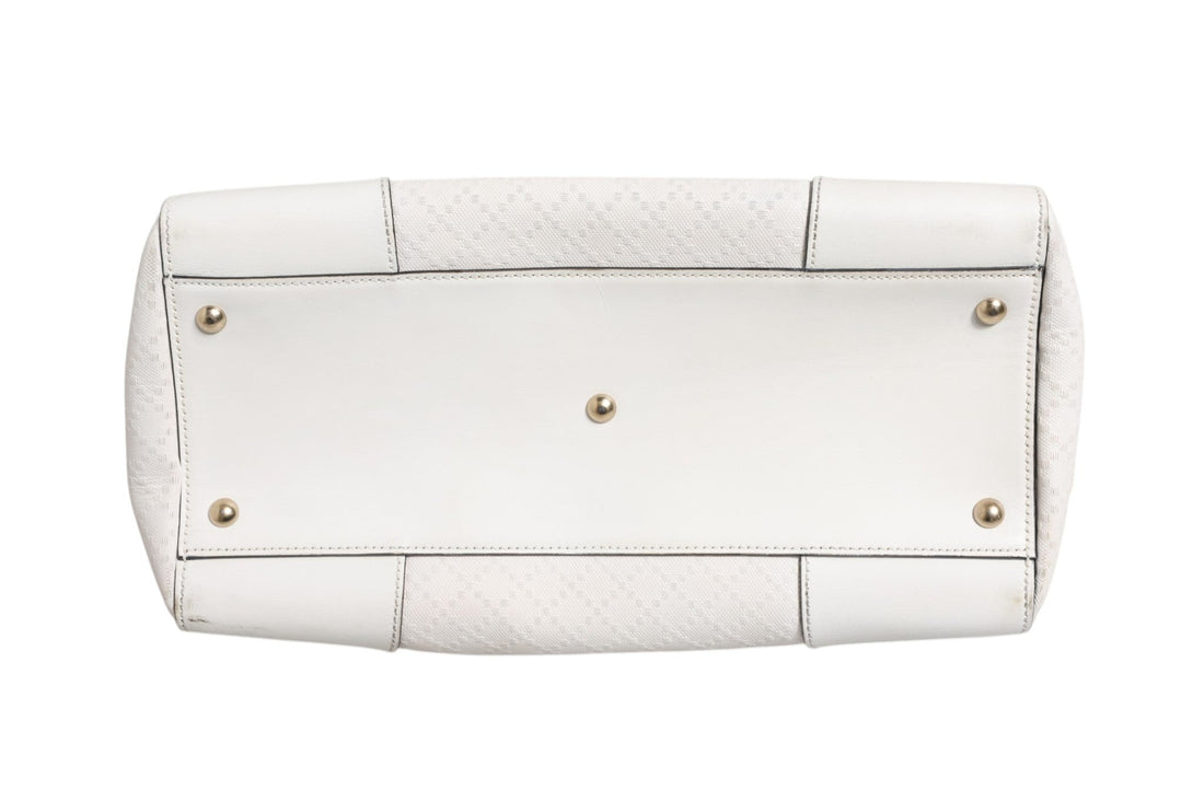 Gucci Medium Diamante Leather Boston Bag - RIMODA