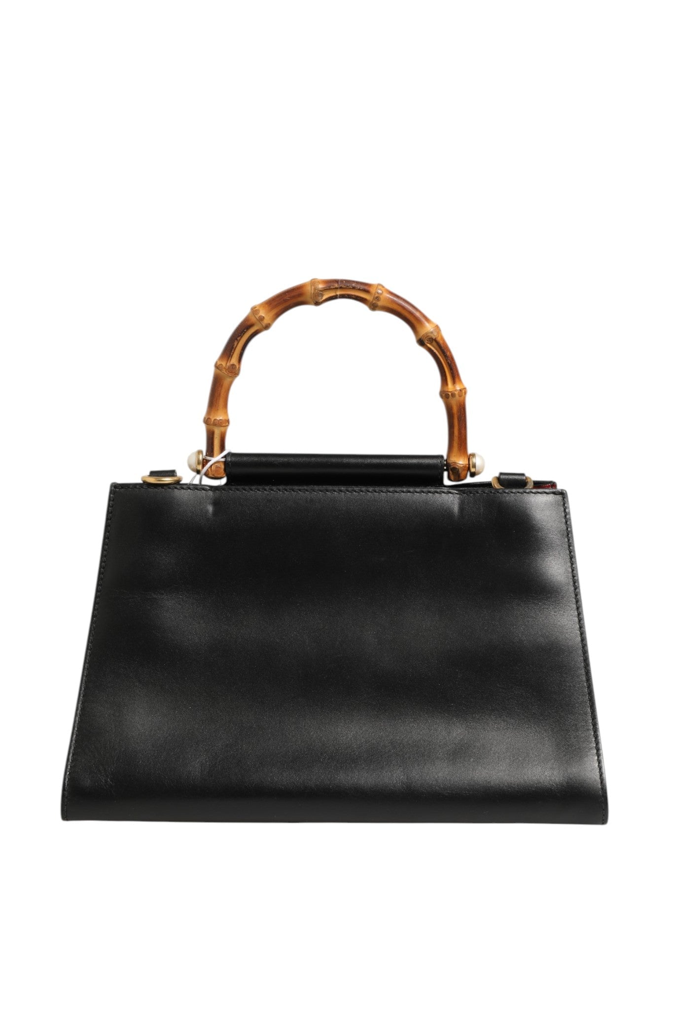 Gucci Nymphaea Bamboo Top Handle Leather Bag - RIMODA