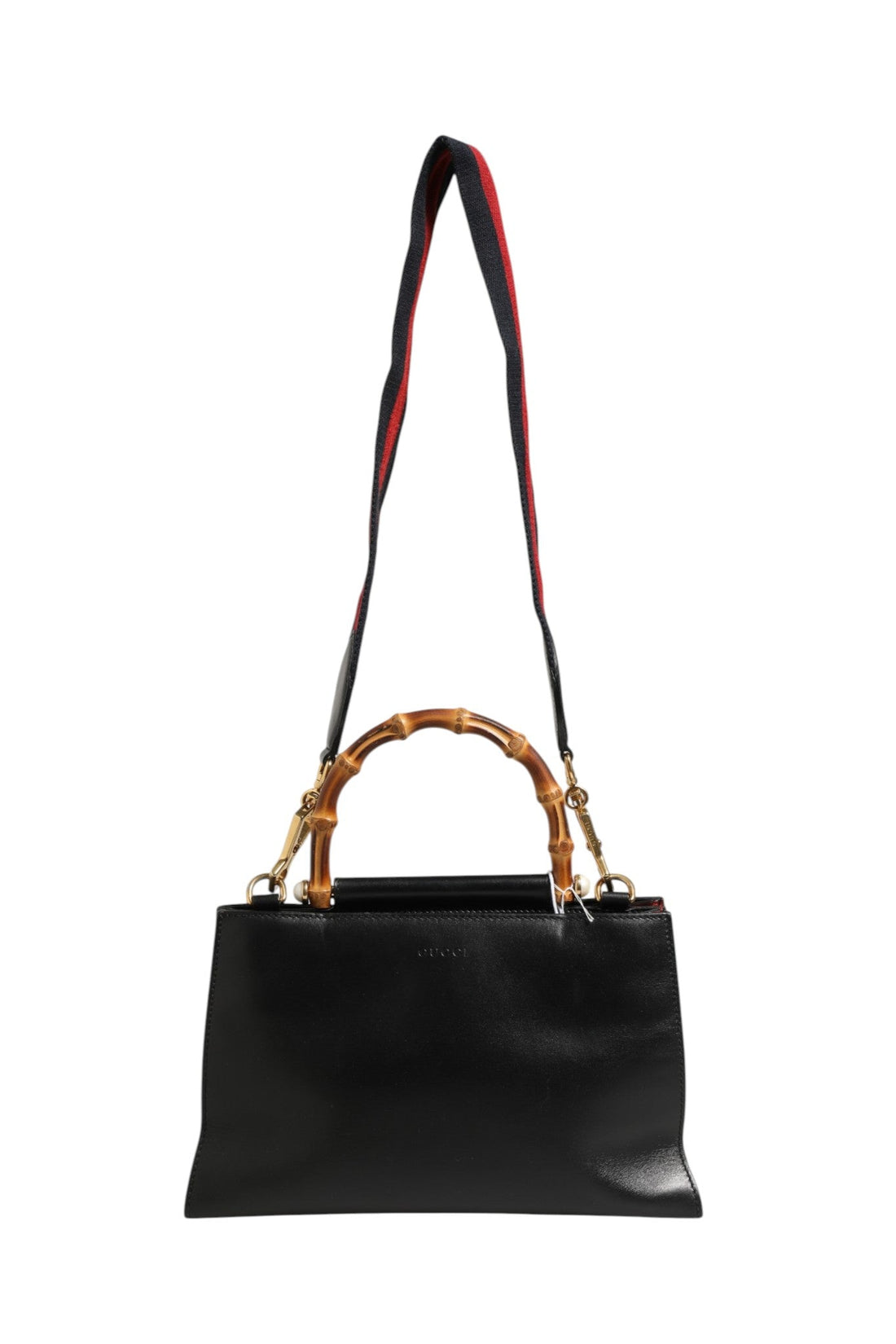 Gucci Nymphaea Bamboo Top Handle Leather Bag - RIMODA