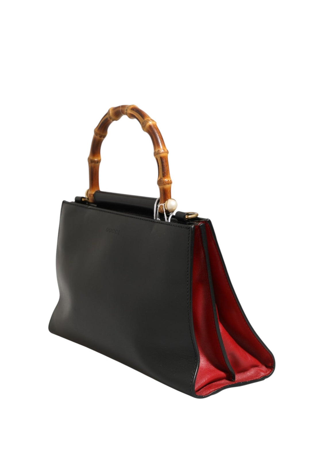Gucci Nymphaea Bamboo Top Handle Leather Bag - RIMODA