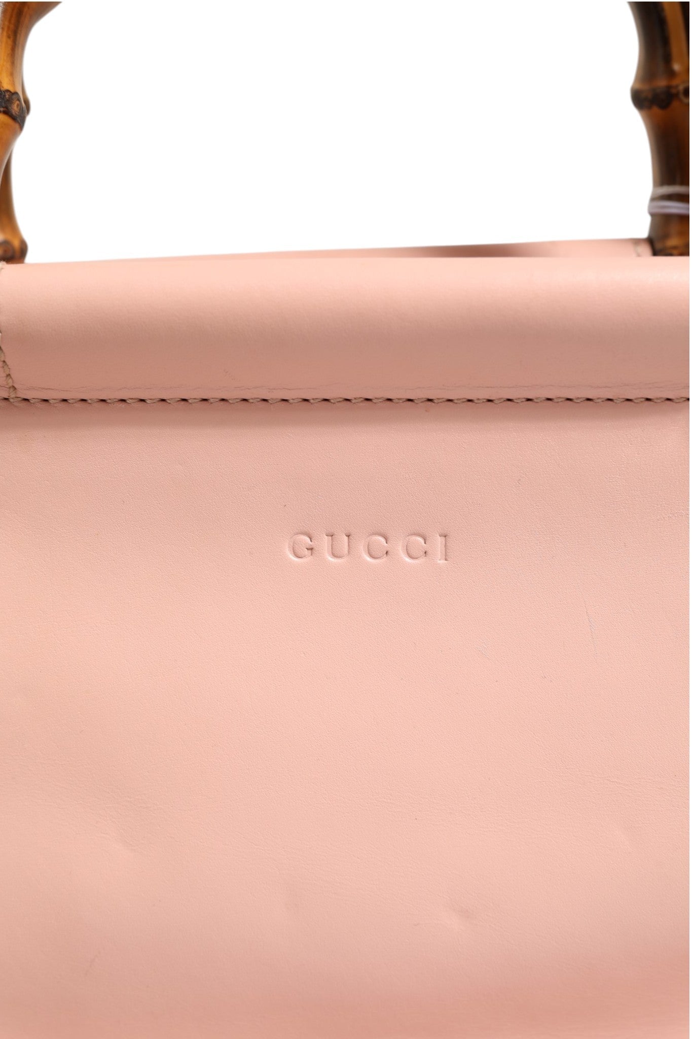 Gucci Pink And White Calfskin Small Nymphaea Top Handle Bag - RIMODA
