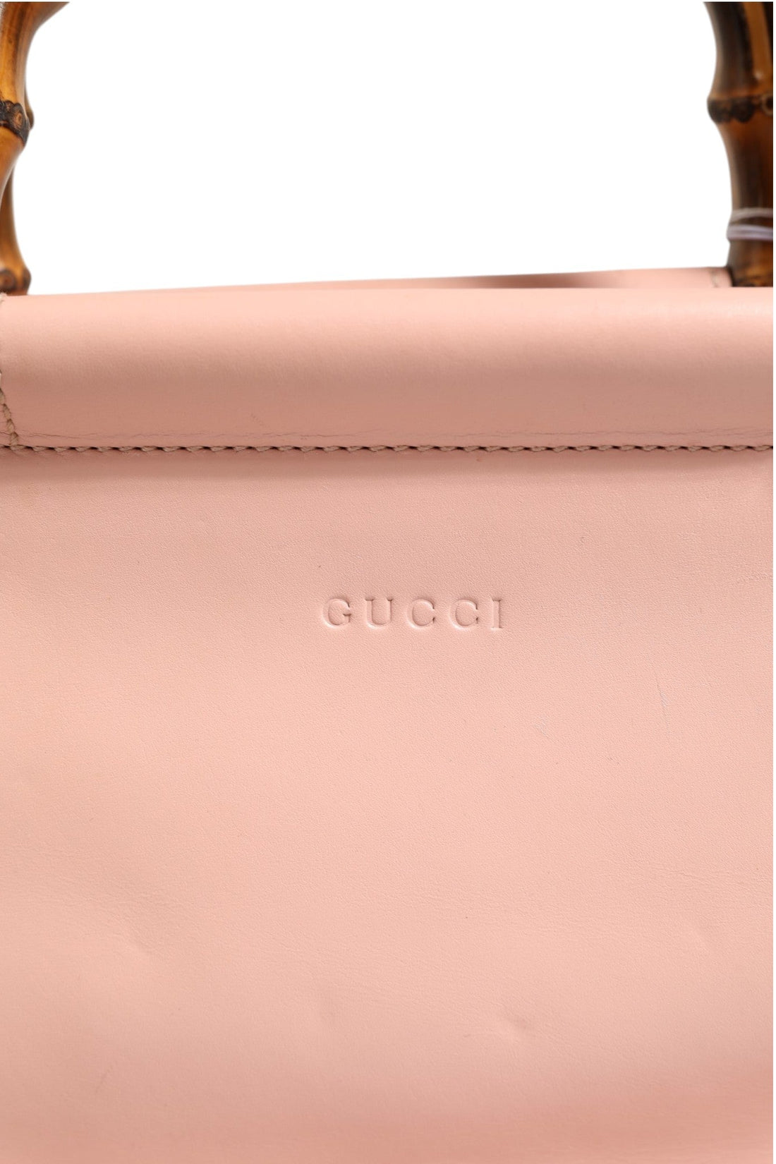 Gucci Pink And White Calfskin Small Nymphaea Top Handle Bag - RIMODA