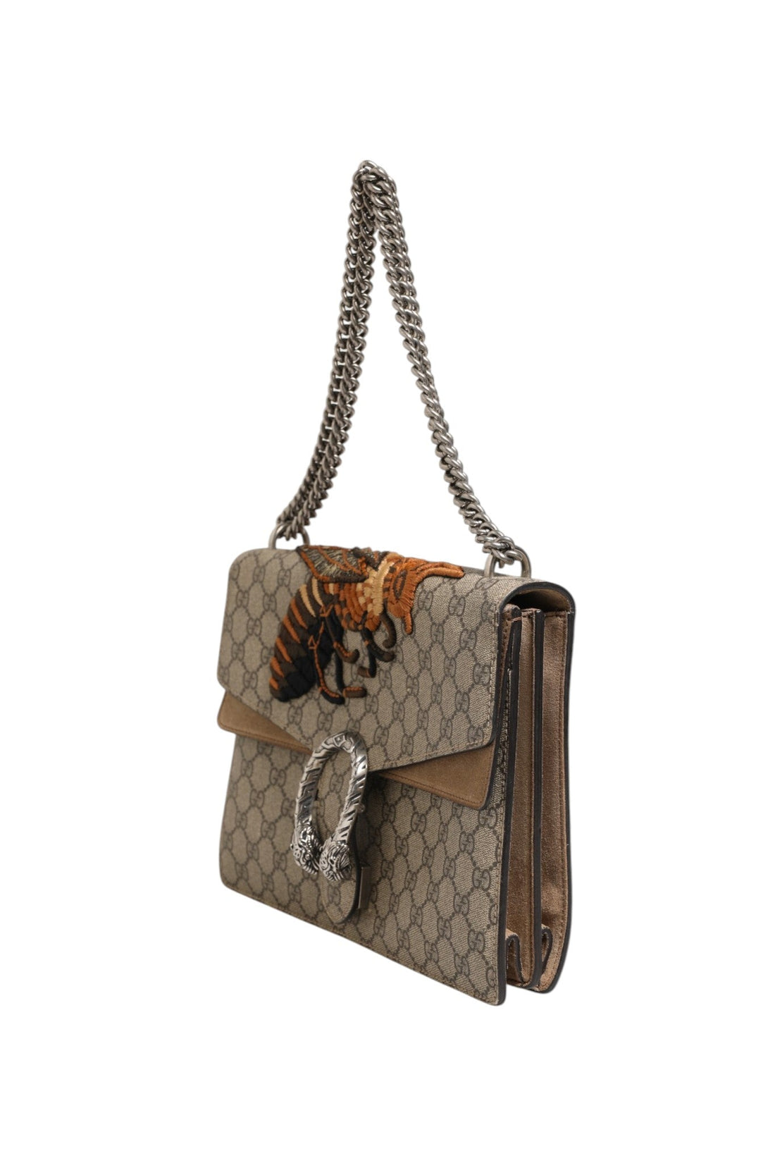 Gucci Supreme Monogram Bee Embroidered Shoulder Bag - RIMODA