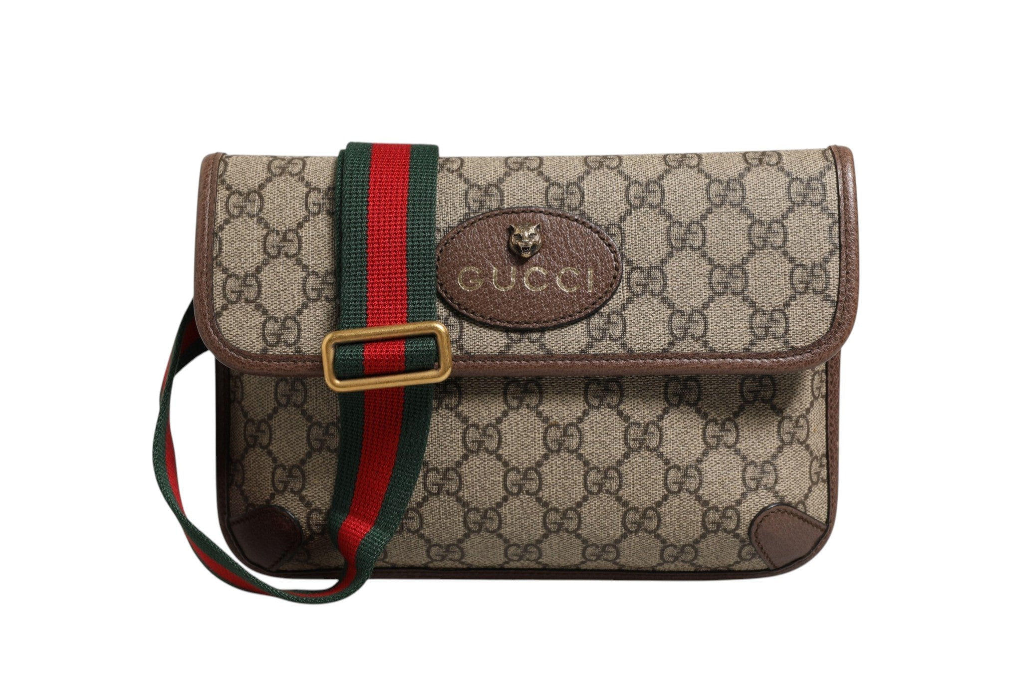 Gucci Supreme Monogram Neo Vintage Web Belt Bag - RIMODA