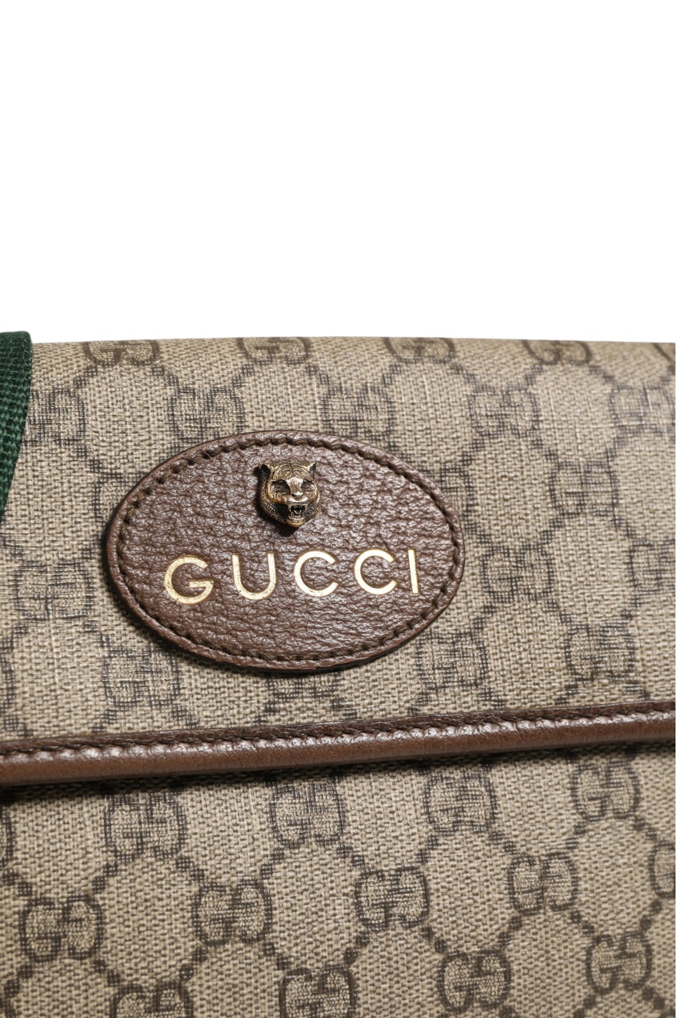 Gucci Supreme Monogram Neo Vintage Web Belt Bag Brown - RIMODA