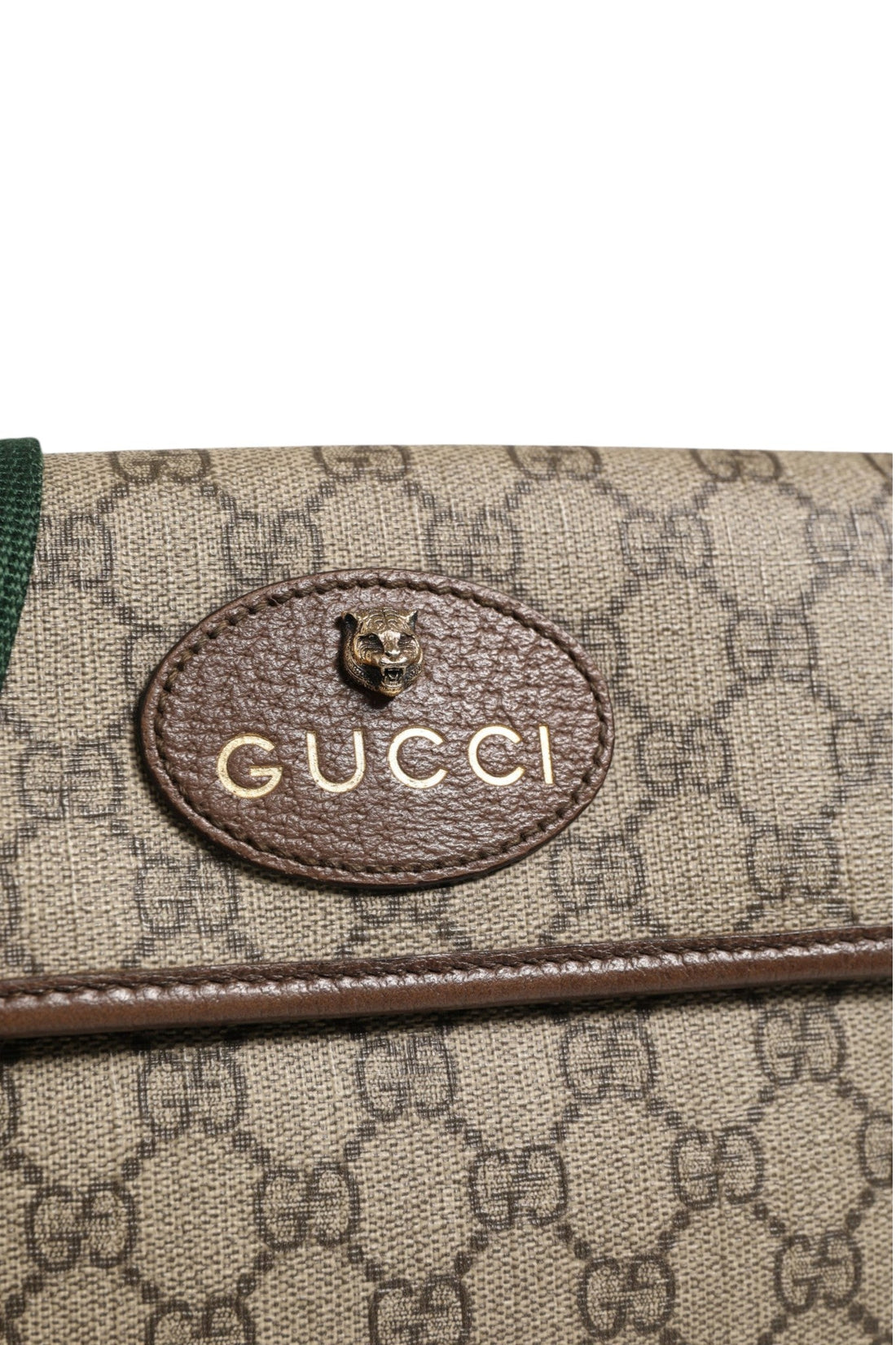 Gucci Supreme Monogram Neo Vintage Web Belt Bag Brown - RIMODA