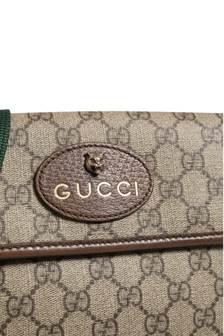 Gucci Supreme Monogram Neo Vintage Web Belt Bag Brown - RIMODA