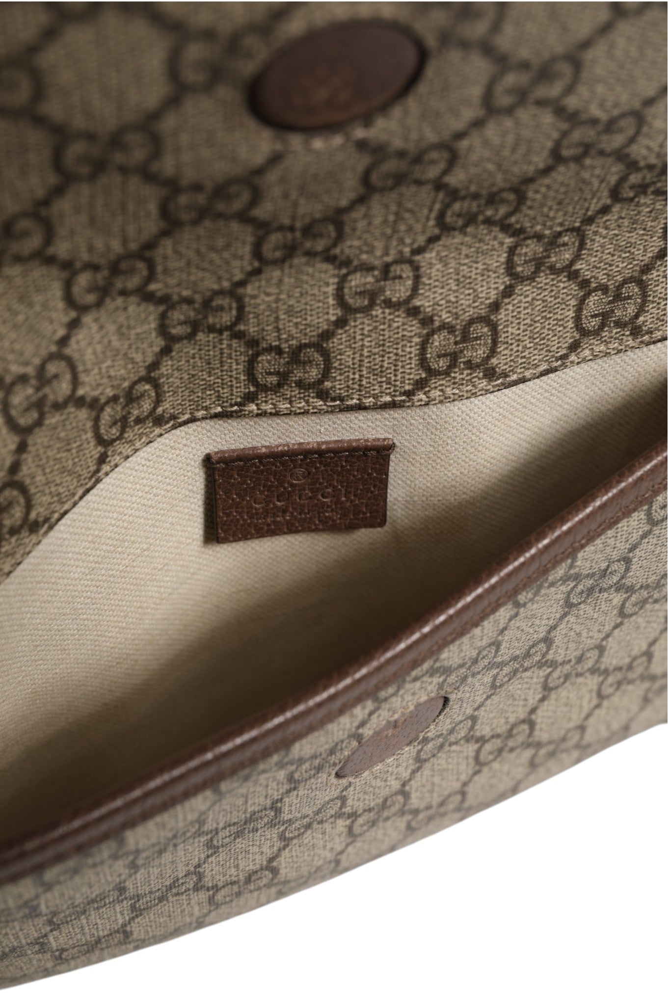 Gucci Supreme Monogram Neo Vintage Web Belt Bag Brown - RIMODA