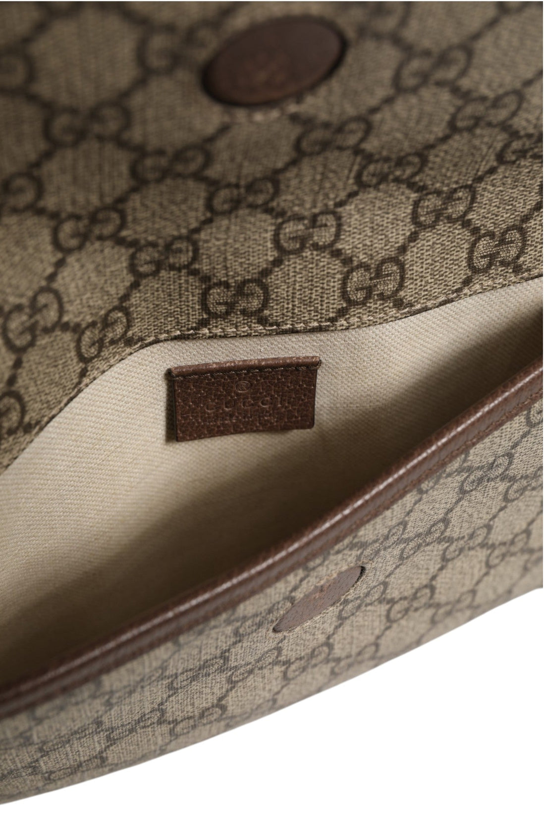 Gucci Supreme Monogram Neo Vintage Web Belt Bag Brown - RIMODA