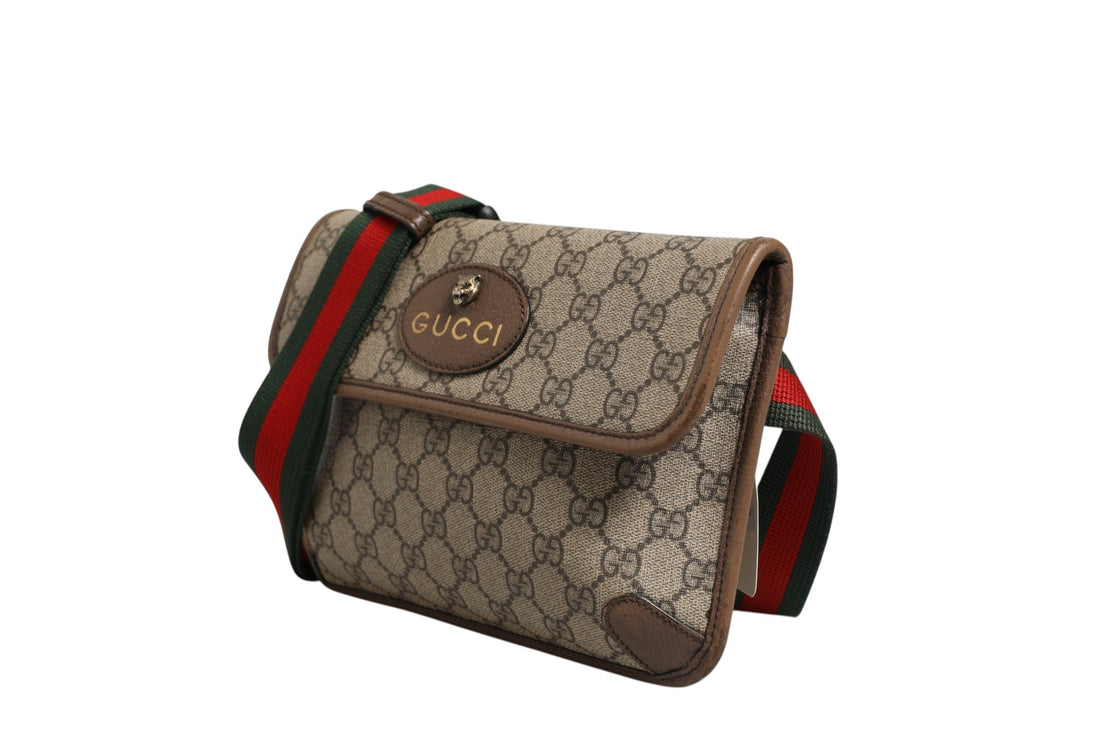 Gucci Supreme Neo Vintage Web Belt Crossbody Bag - RIMODA