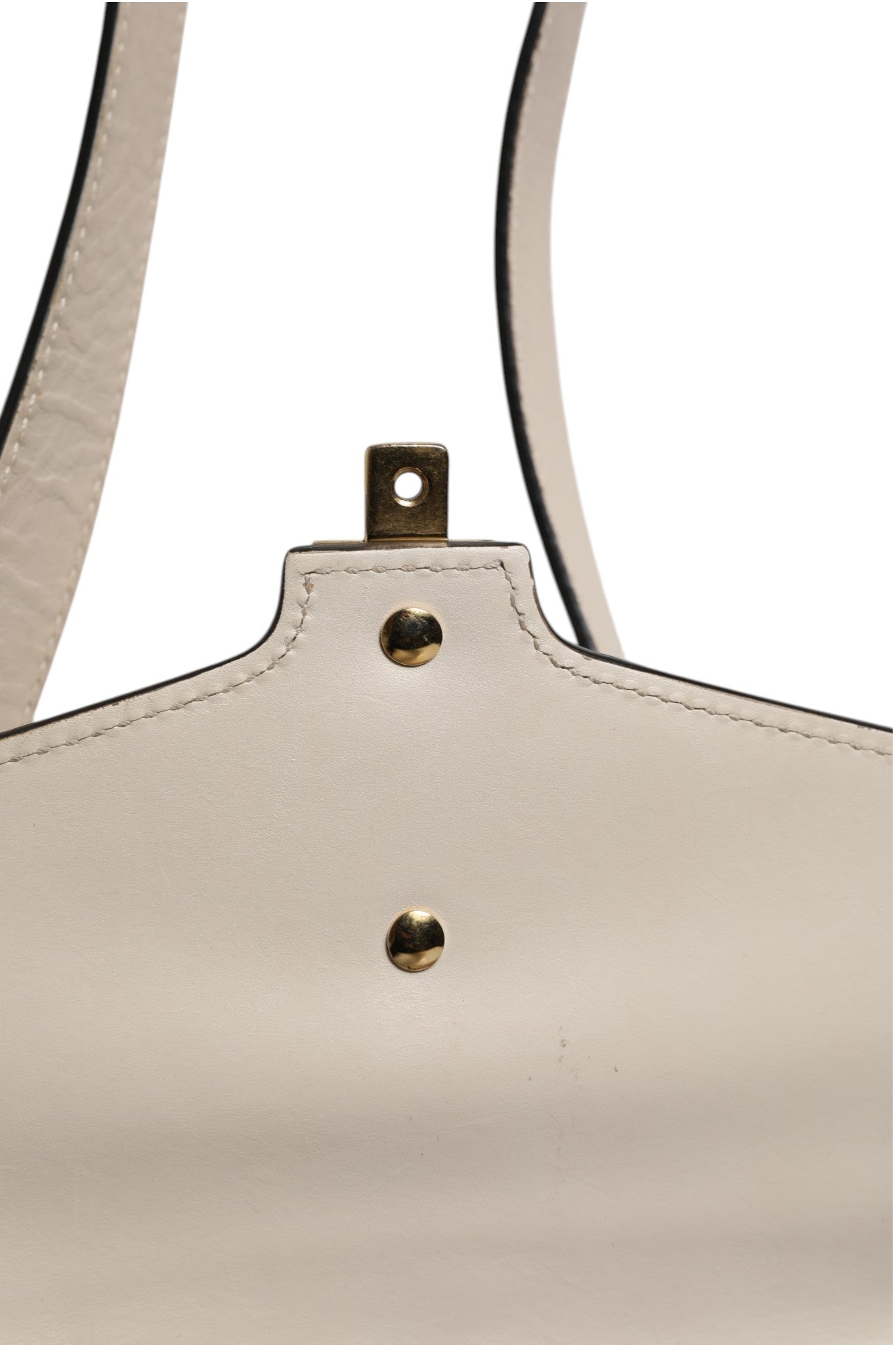 Gucci White Calfskin Leather Sylvie Crossbody Bag - RIMODA