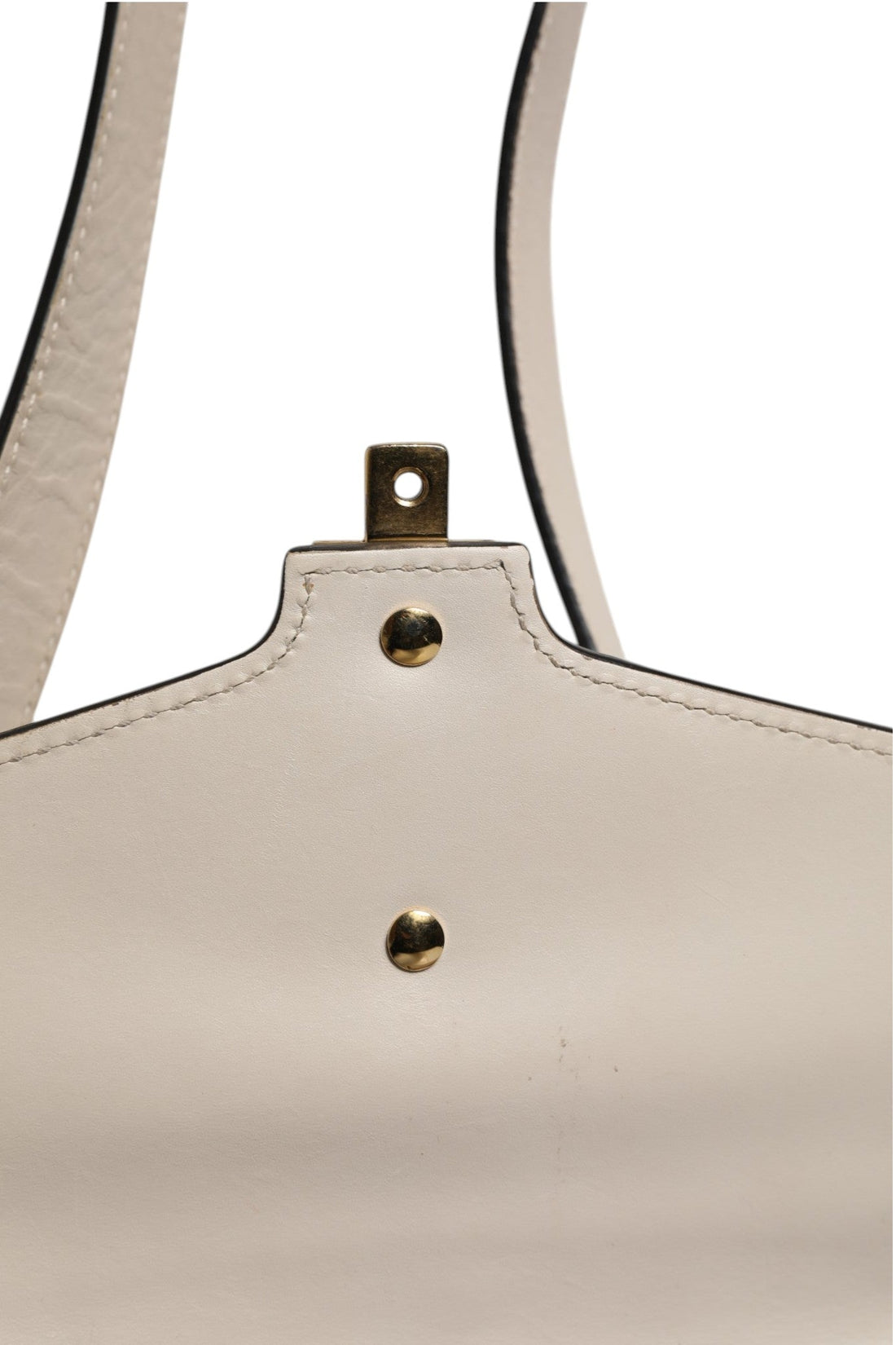 Gucci White Calfskin Leather Sylvie Crossbody Bag - RIMODA