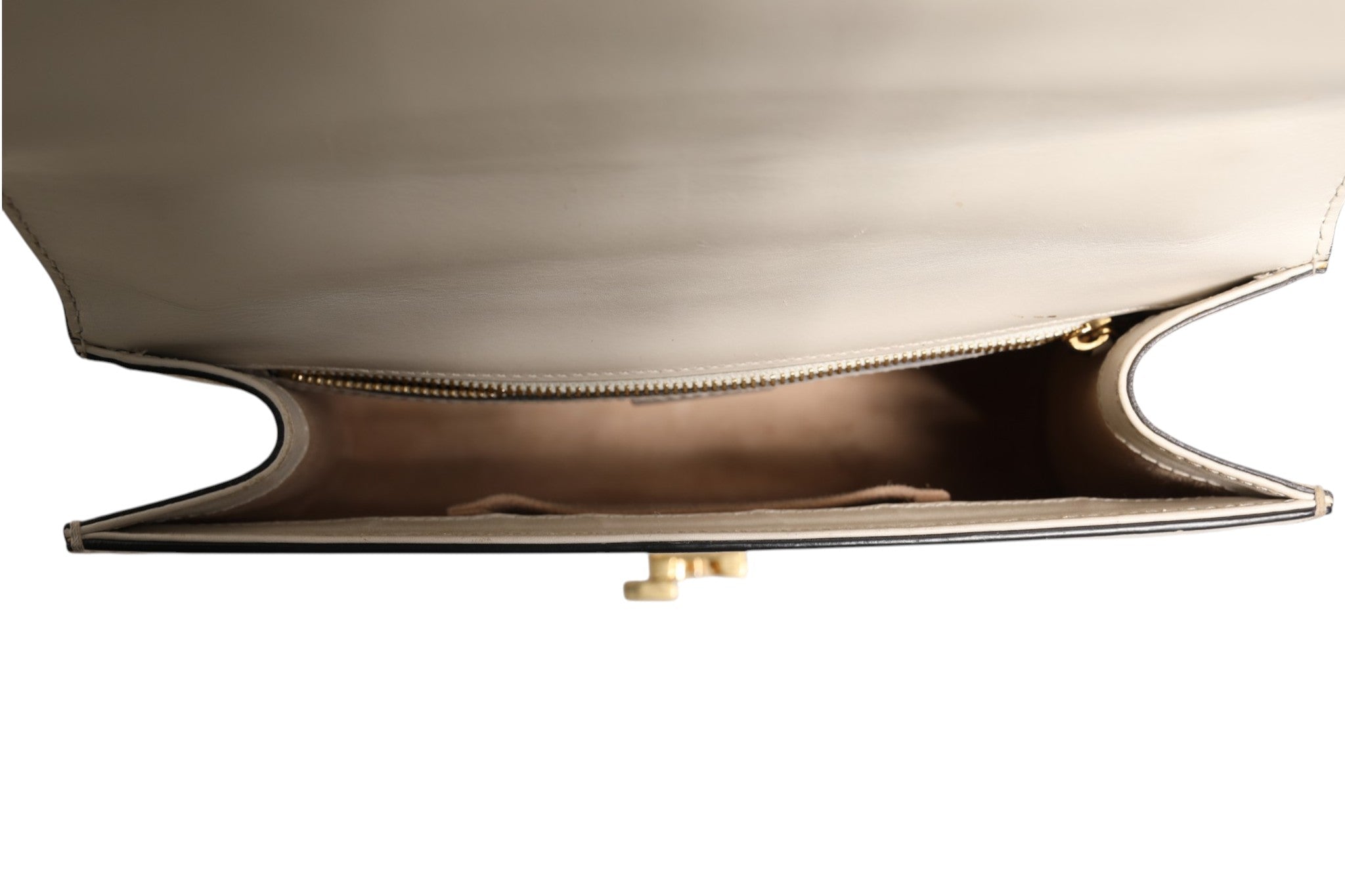 Gucci White Calfskin Leather Sylvie Crossbody Bag - RIMODA