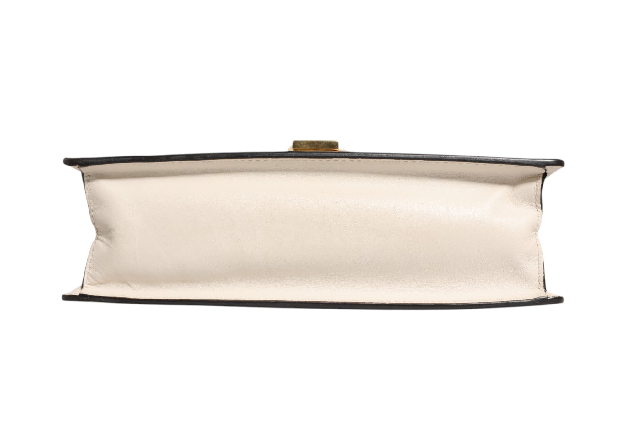 Gucci White Calfskin Leather Sylvie Crossbody Bag - RIMODA