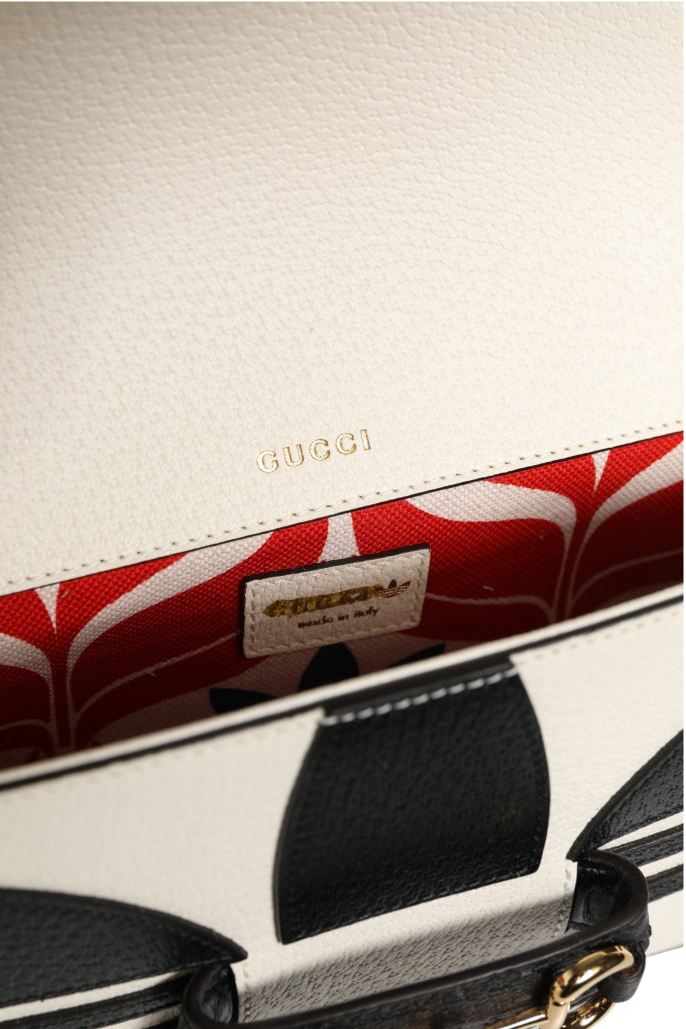 Gucci x Adidas Horsebit 1955 Shoulder Bag Black/White - RIMODA