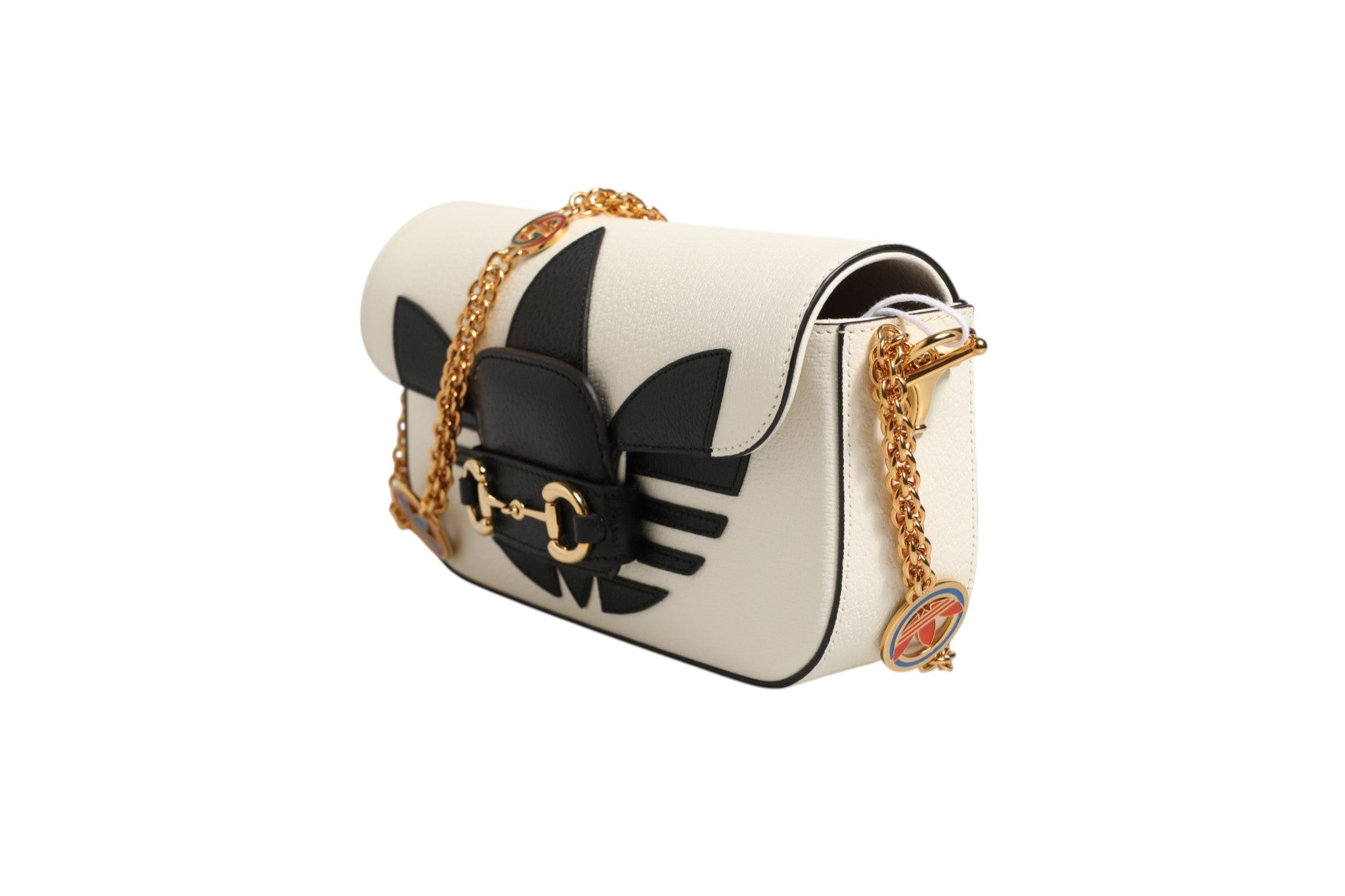 Gucci x Adidas Horsebit 1955 Shoulder Bag Black/White - RIMODA