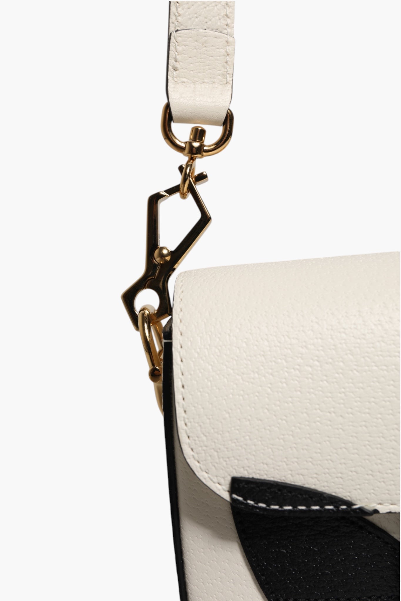 Gucci x Adidas Horsebit 1955 White Black Calfskin Leather Shoulder Bag - RIMODA