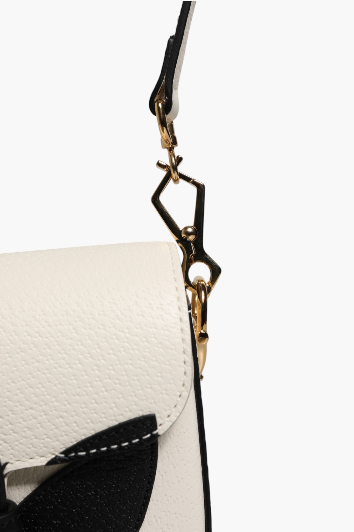 Gucci x Adidas Horsebit 1955 White Black Calfskin Leather Shoulder Bag - RIMODA