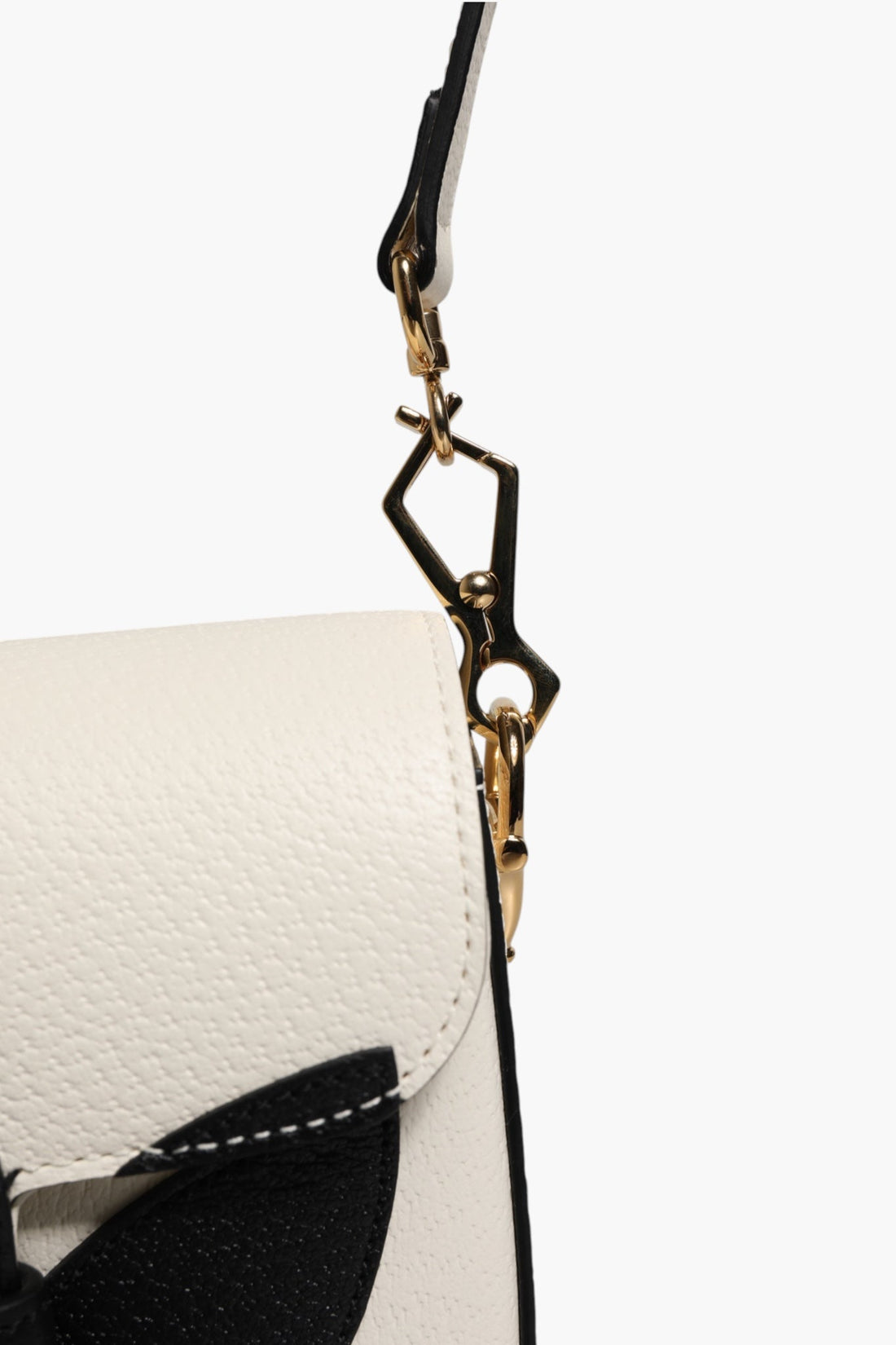 Gucci x Adidas Horsebit 1955 White Black Calfskin Leather Shoulder Bag - RIMODA