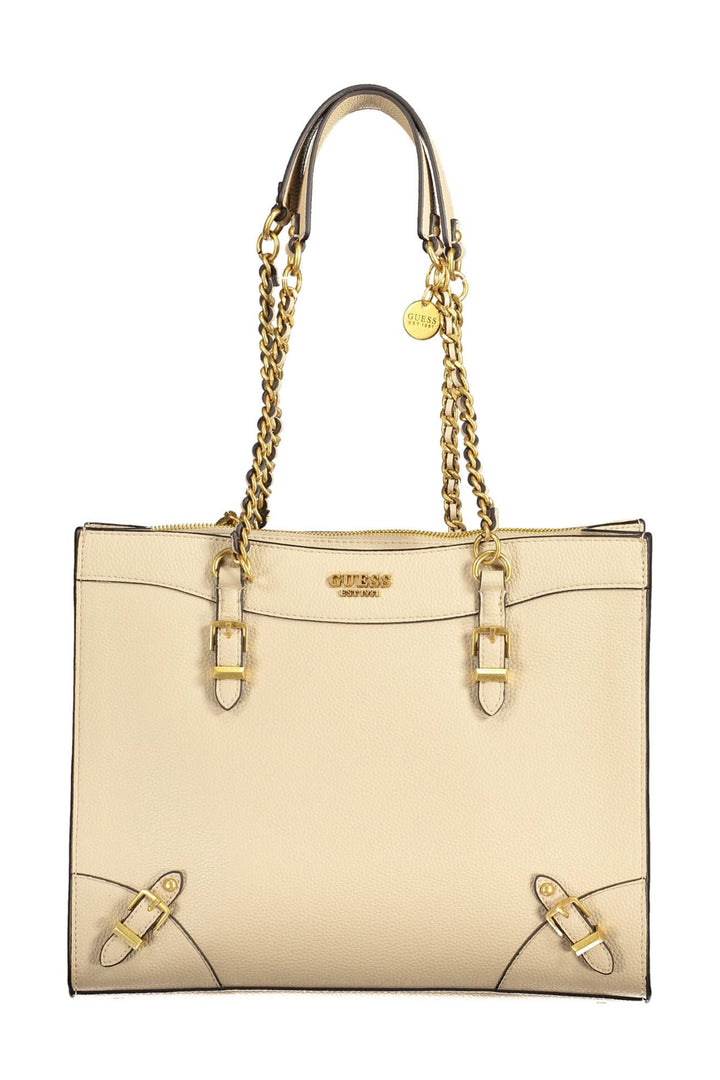 Guess Jeans Beige Polyethylene Handbag - RIMODA