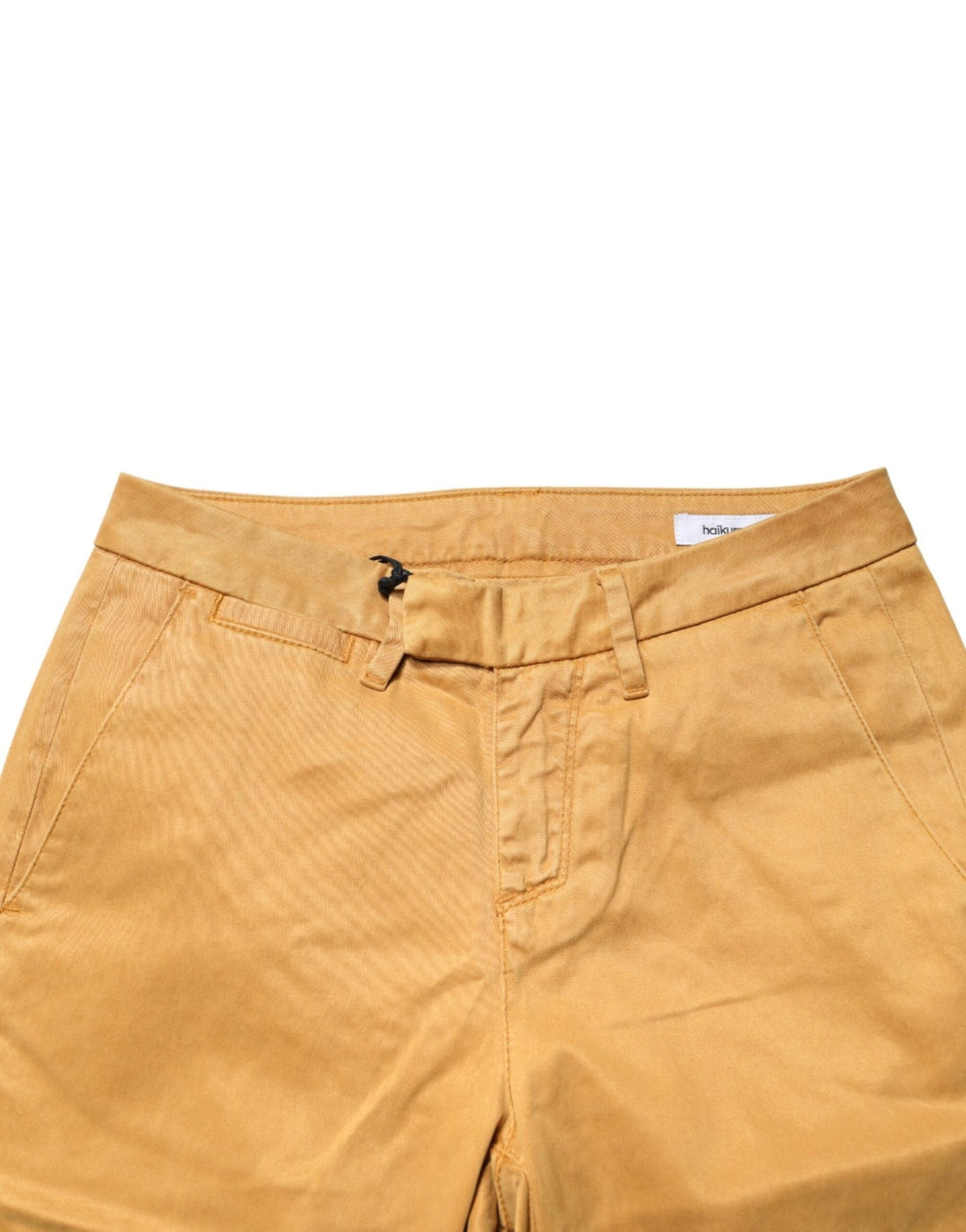 Haikure Beige Tapered Mid Waist Chino Casual Trouser Pants - RIMODA